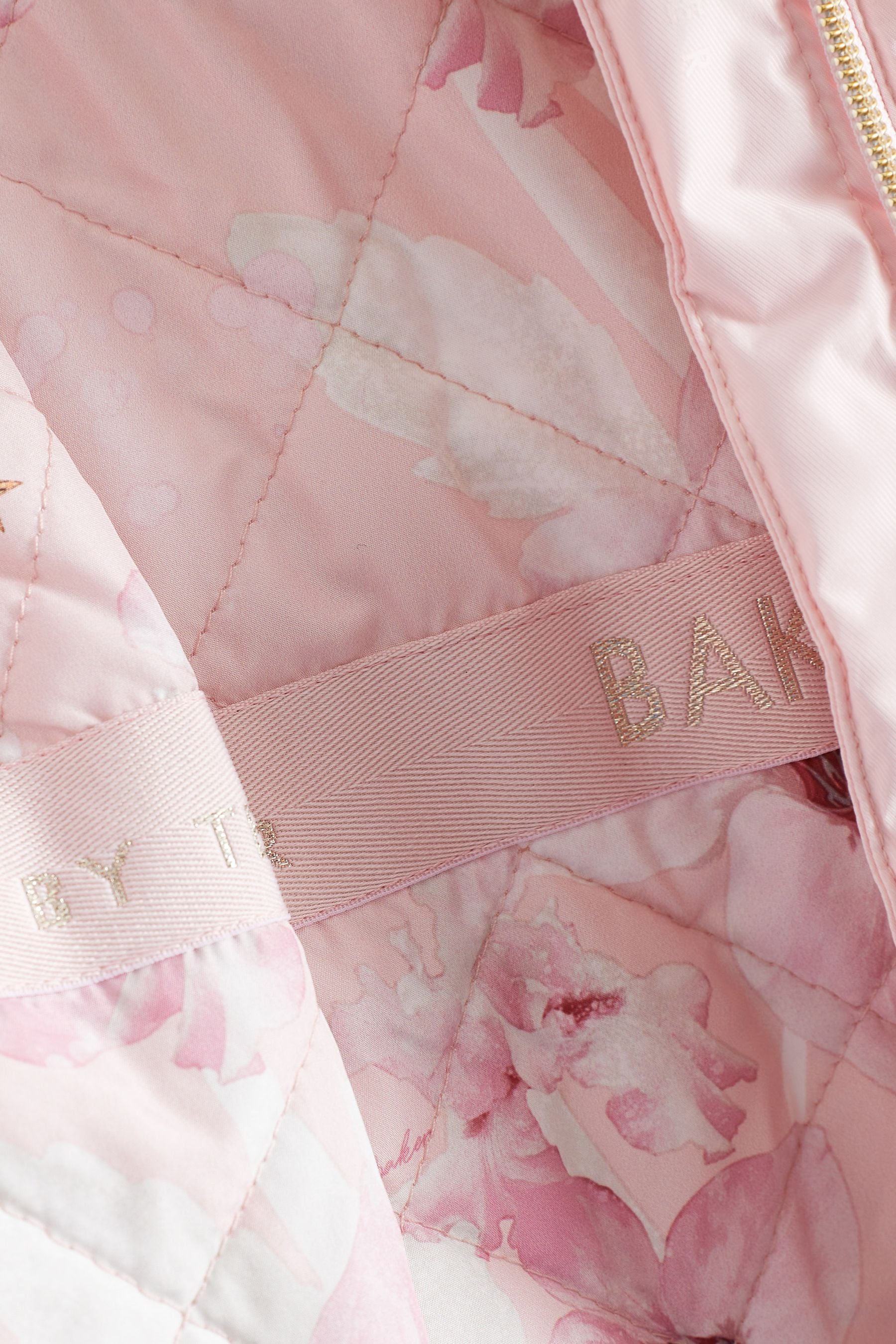 Pink Baker by Ted Baker Shower Resistant Frill Parka