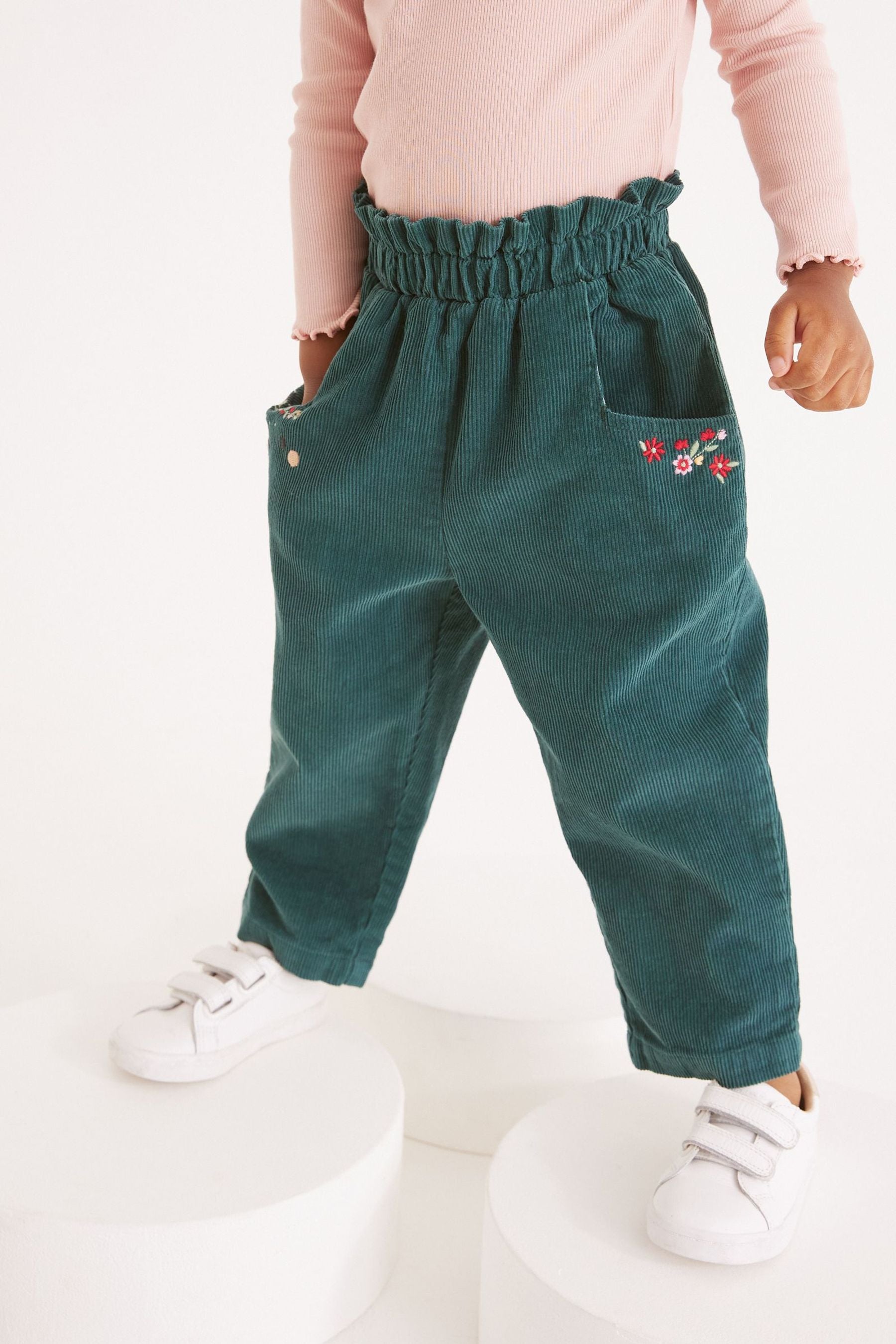 Teal Blue Cord Trousers (3mths-7yrs)