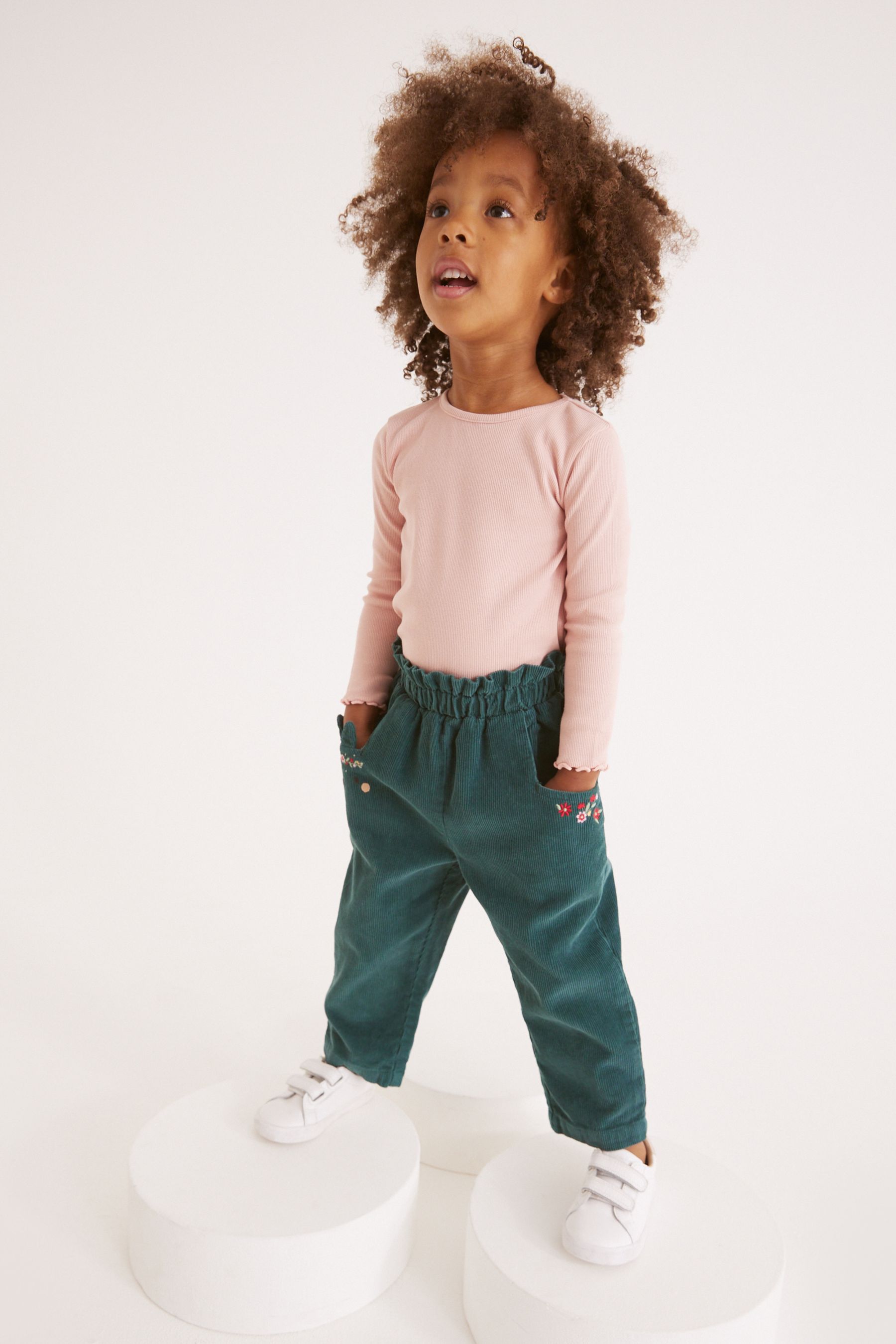 Teal Blue Cord Trousers (3mths-7yrs)