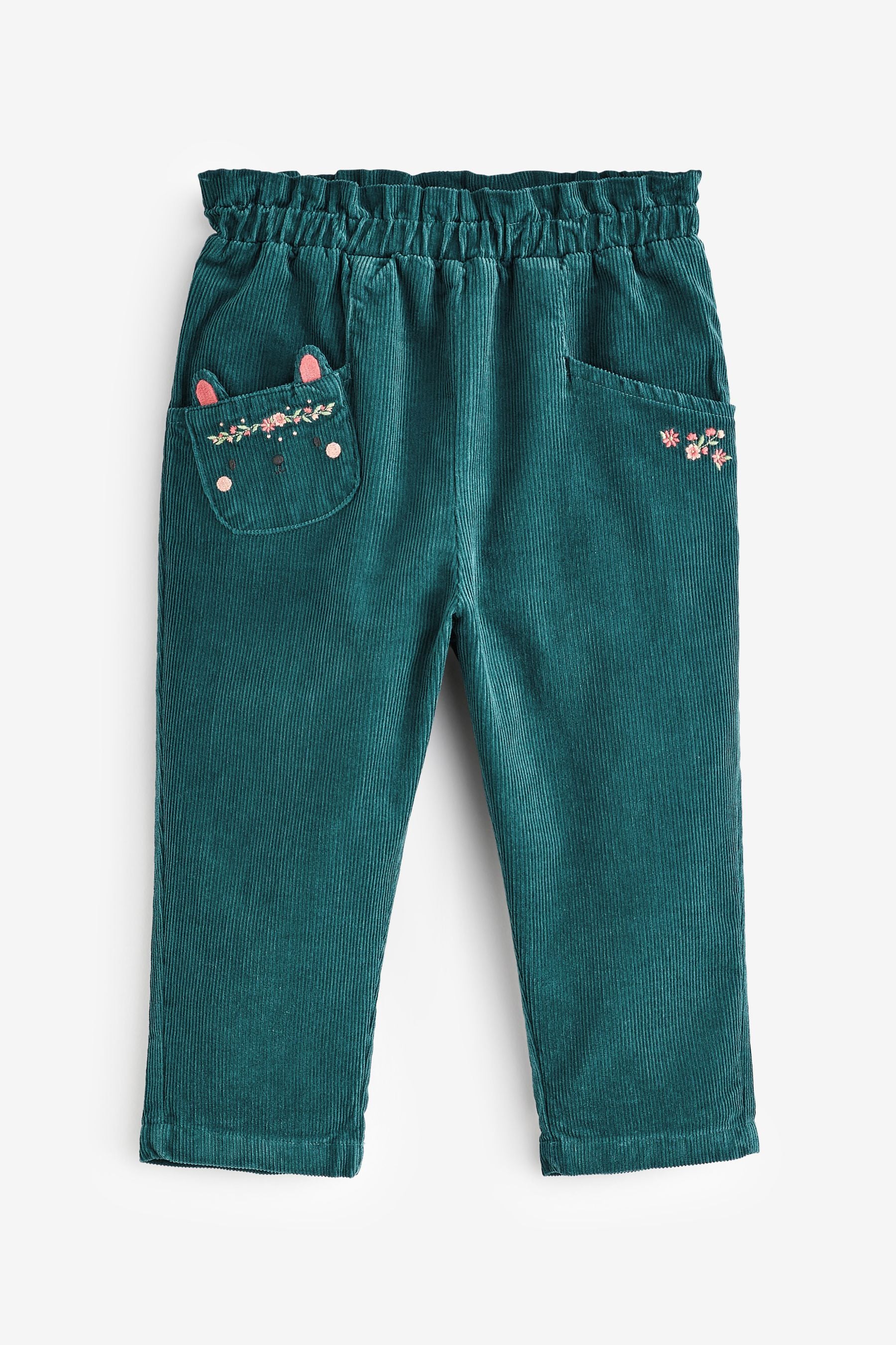 Teal Blue Cord Trousers (3mths-7yrs)