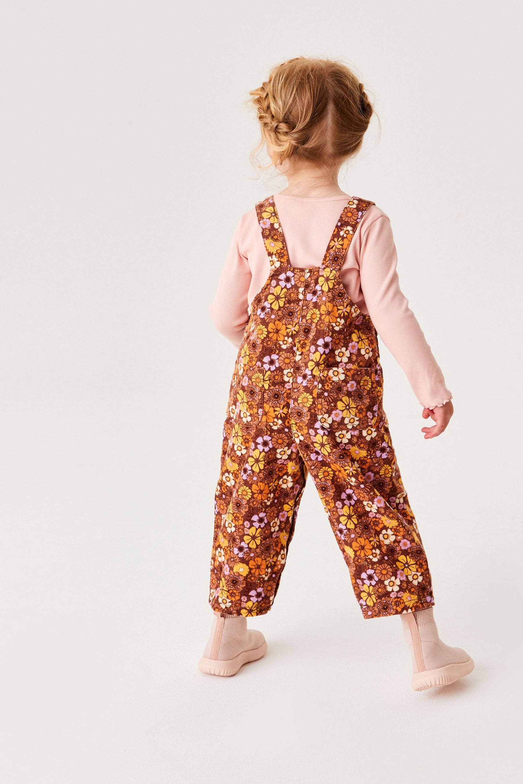 Ochre Yellow Cord Dungarees (3mths-7yrs)