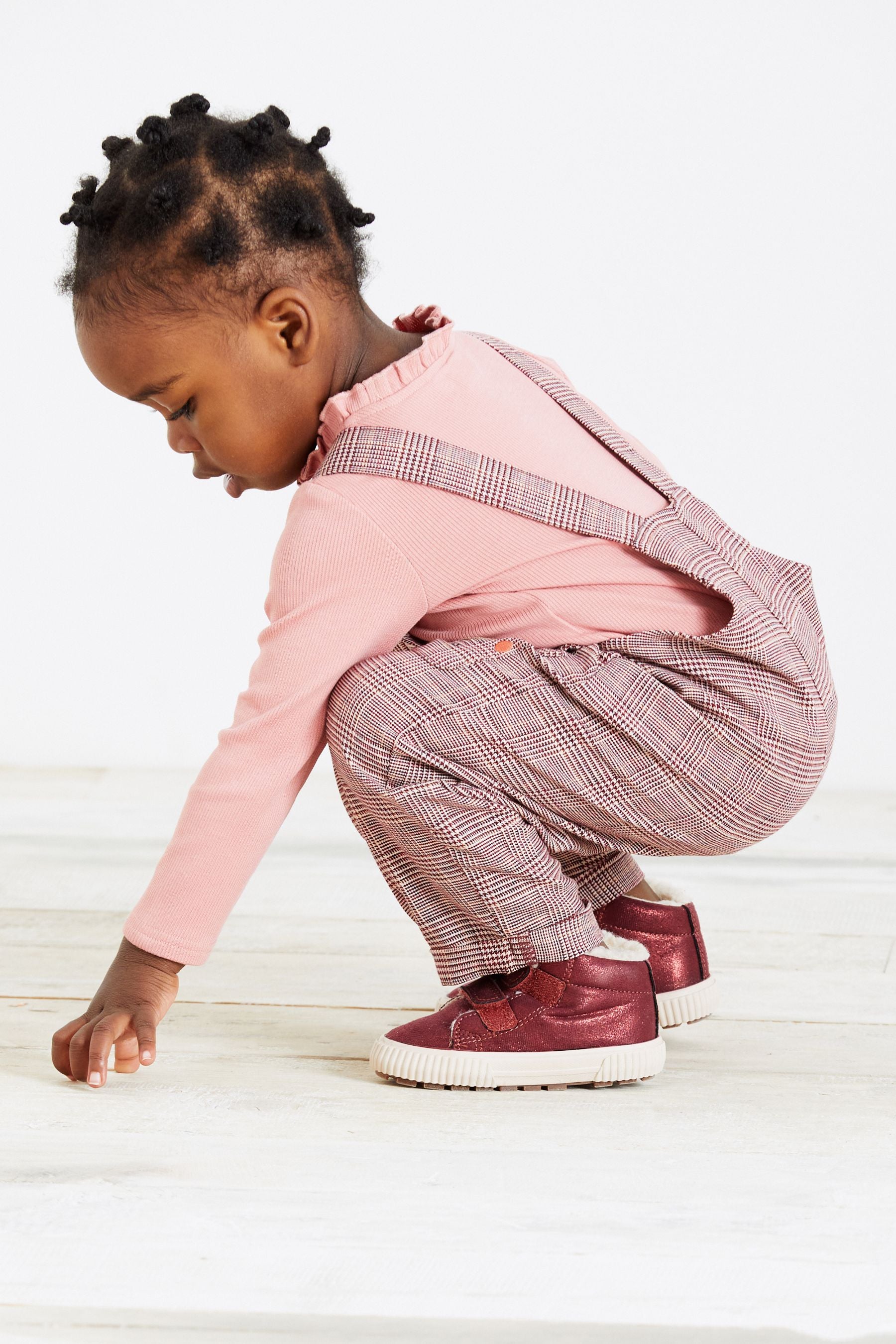 Pink Check Character Playsuit With Long Sleeved T-Shirt (3mths-7yrs)