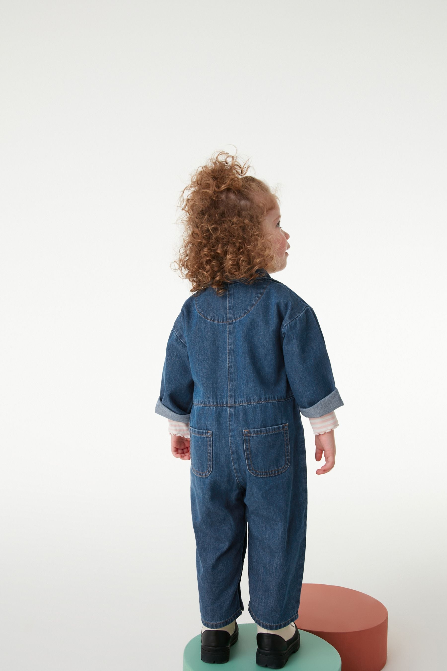 Denim Dark Blue Boilersuit (3mths-7yrs)