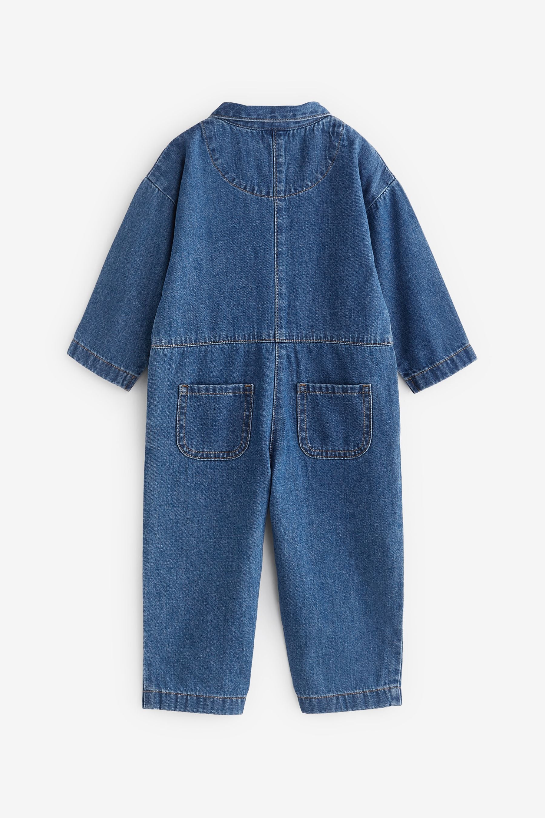 Denim Dark Blue Boilersuit (3mths-7yrs)