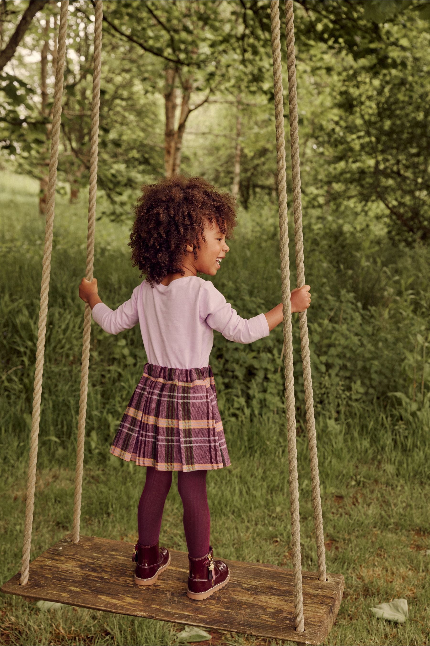 Plum Purple Kilt & Tight Set (3mths-10yrs)