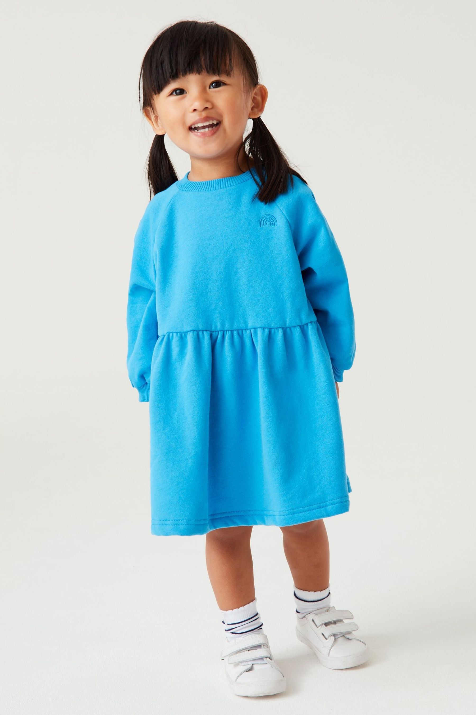 Bright Blue Sweat Dress (3mths-7yrs)