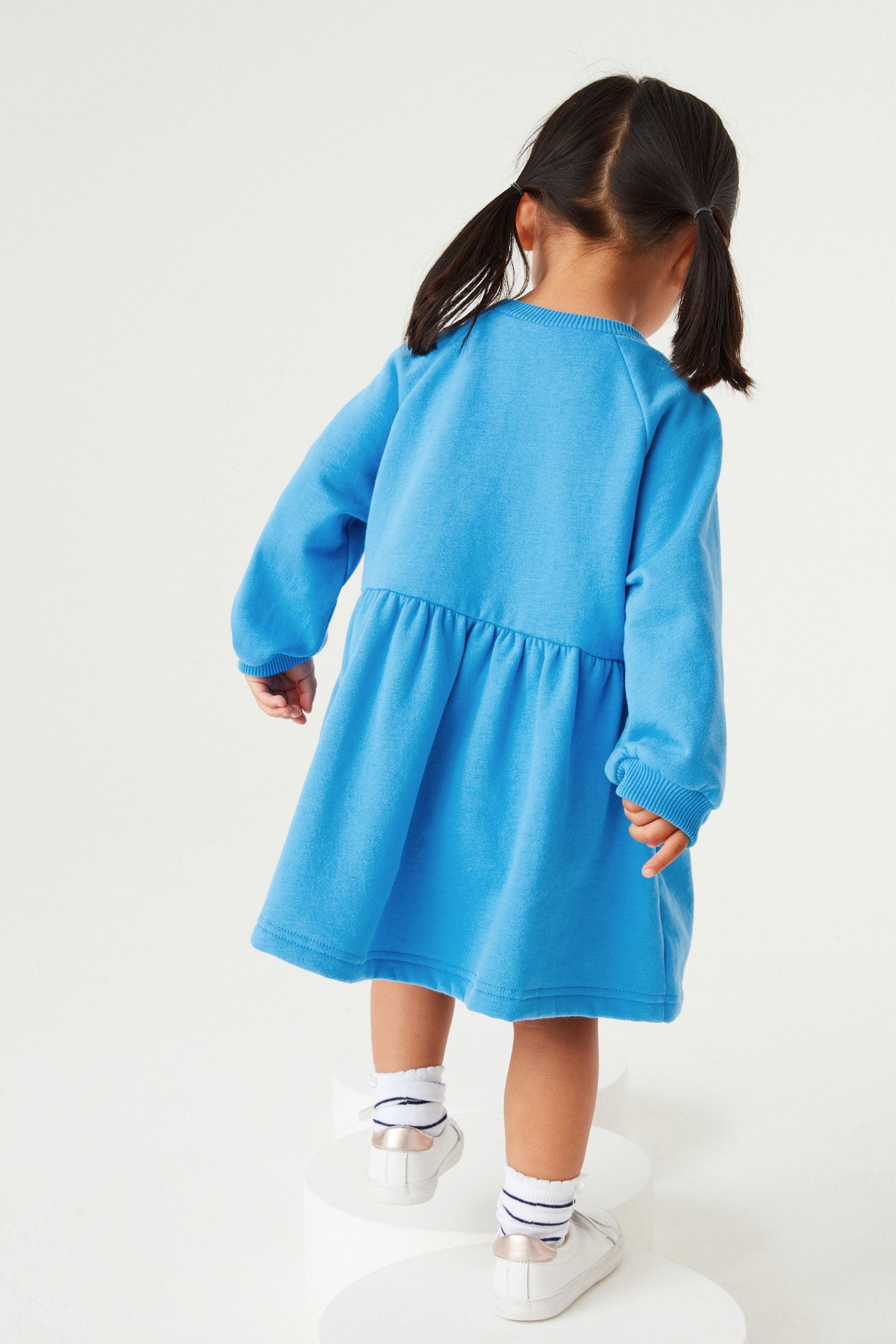 Bright Blue Sweat Dress (3mths-7yrs)