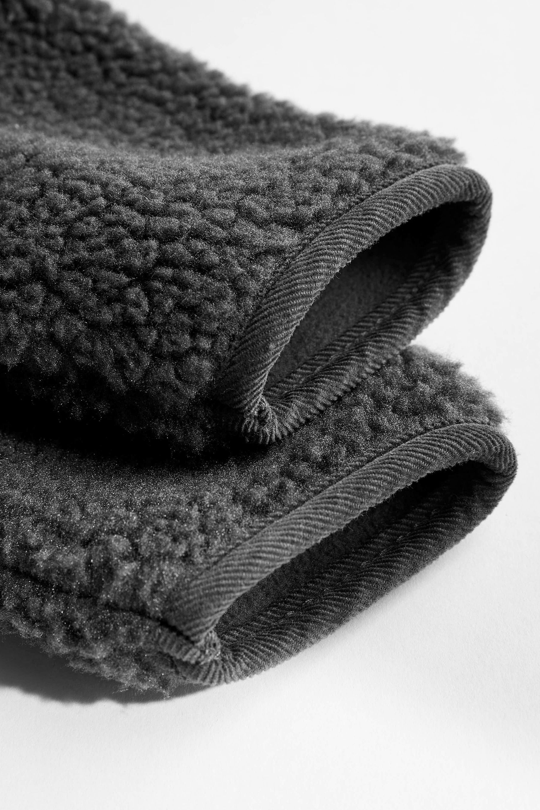 Charcoal Grey Teddy Baby Cosy Fleece Borg Jacket