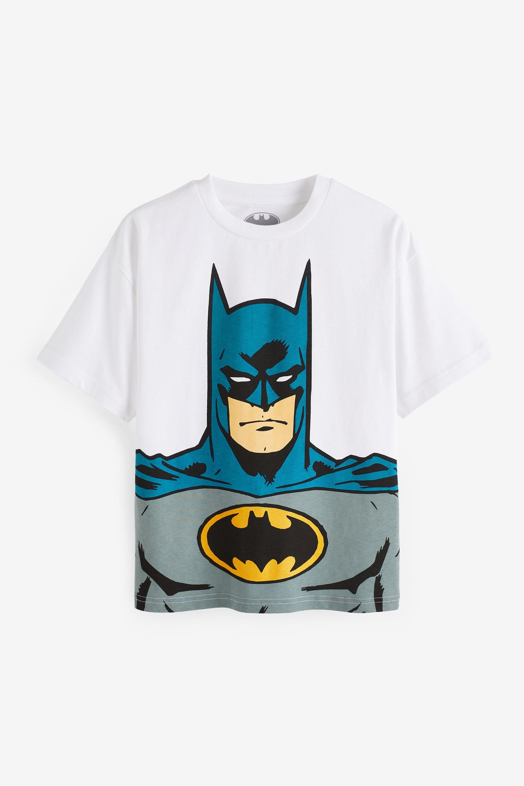 Batman White Short Sleeve T-Shirt (3-14yrs)