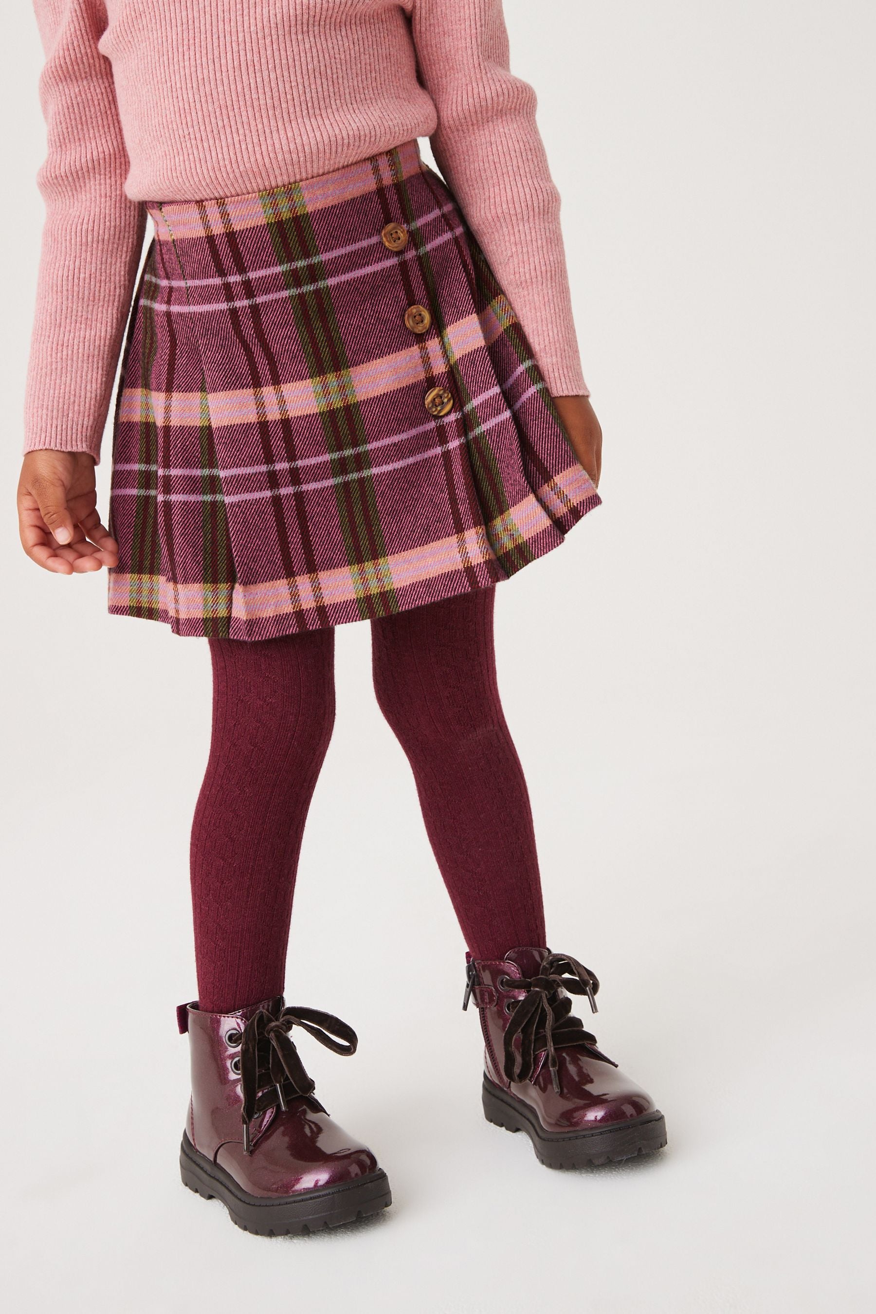 Plum Purple Kilt & Tight Set (3mths-10yrs)