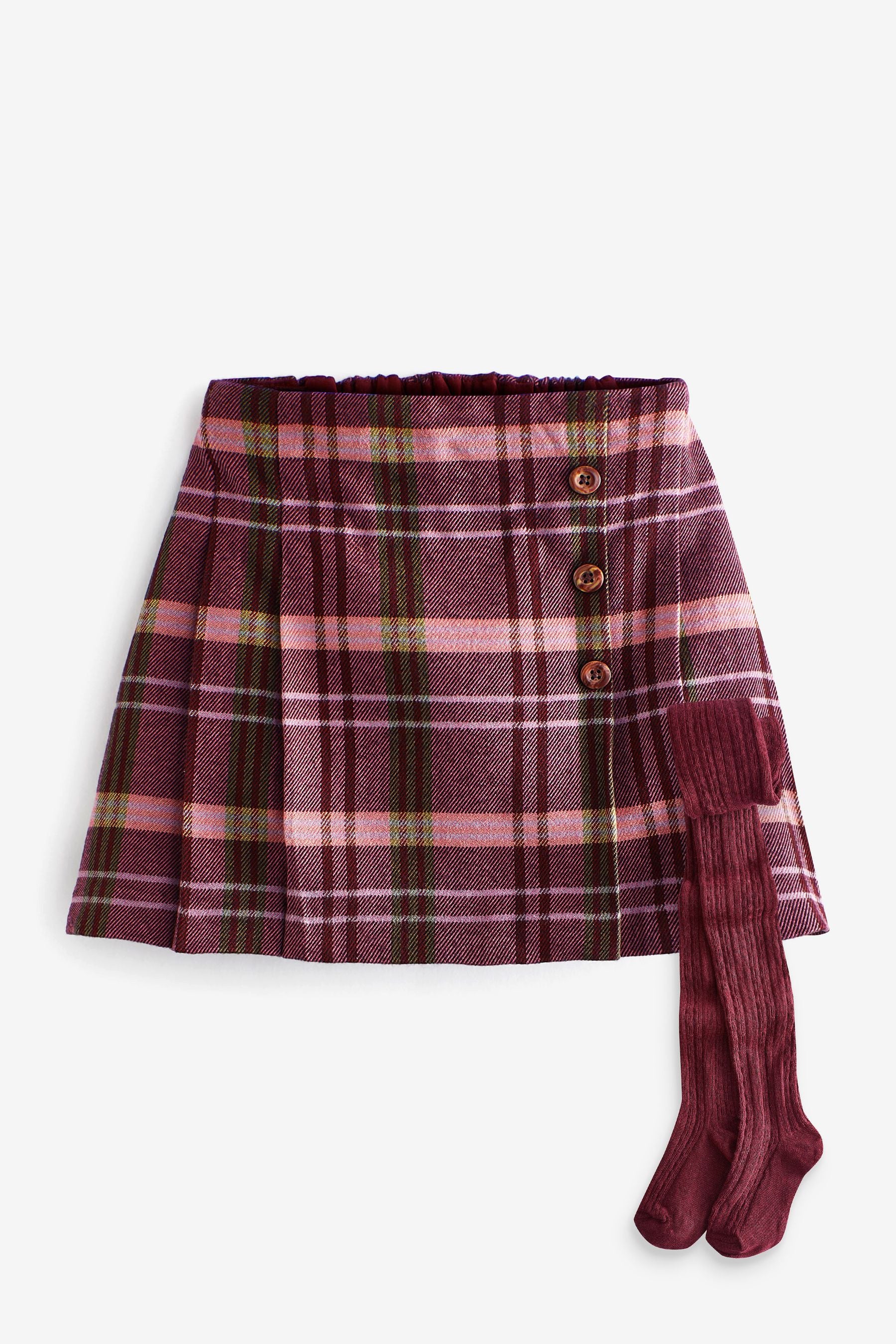 Plum Purple Kilt & Tight Set (3mths-10yrs)