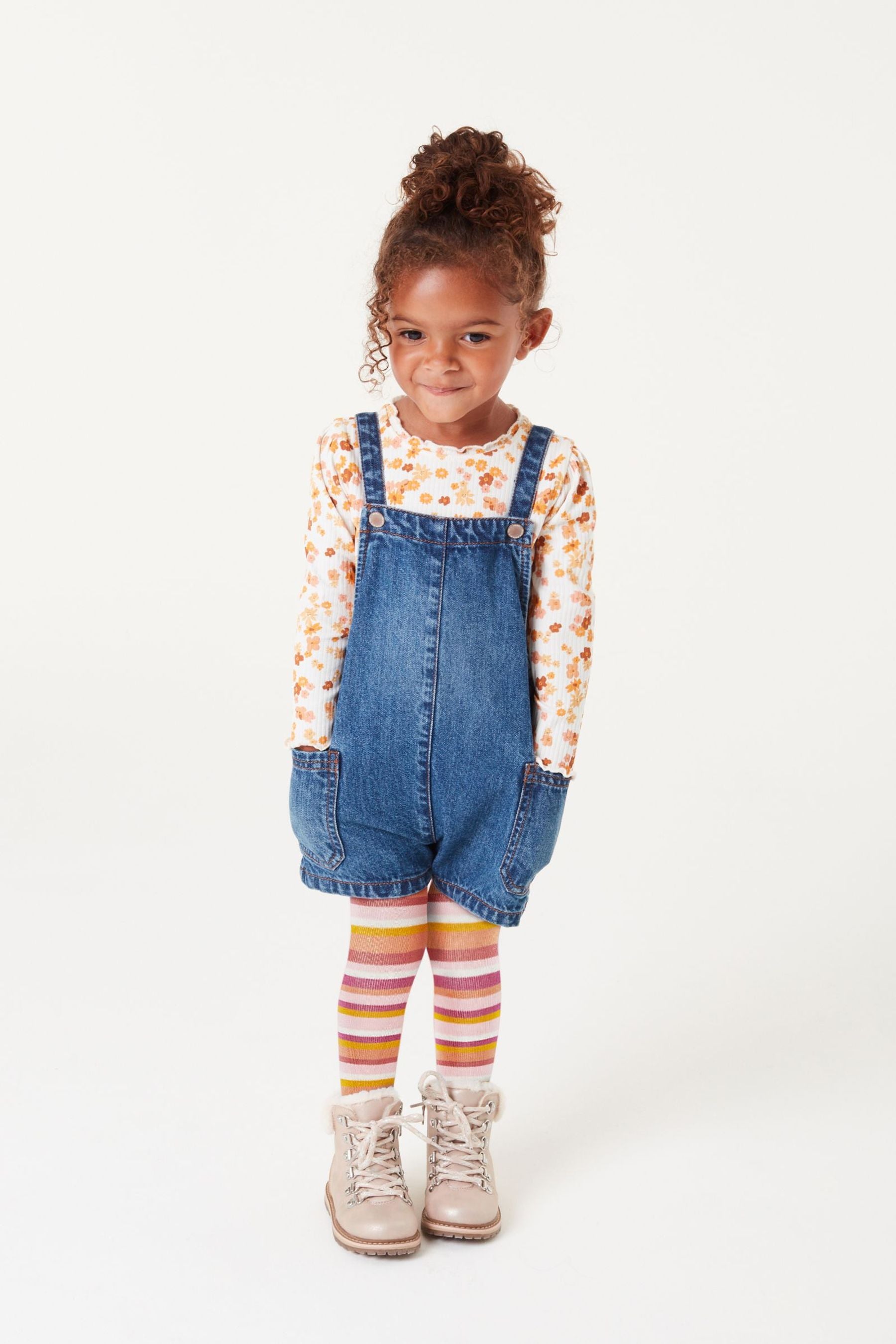 Blue Denim Dungaree 3 Piece Set (3mths-7yrs)