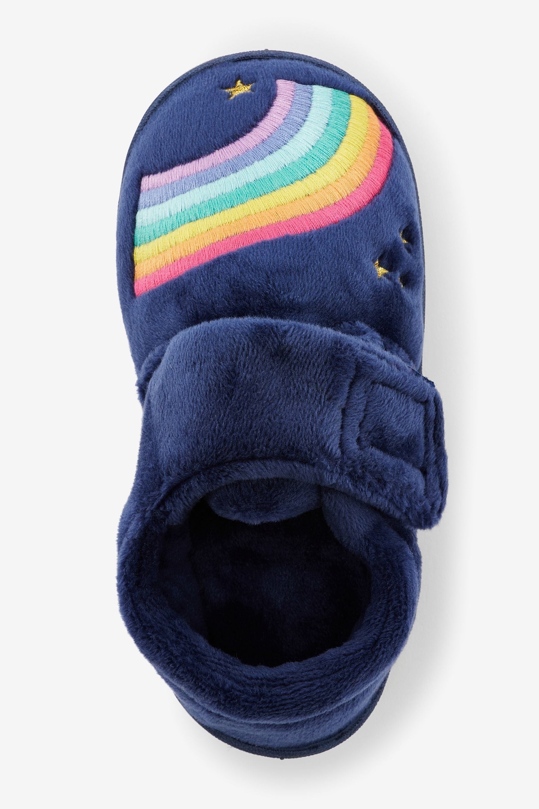 Navy Blue Rainbow Cupsole Slippers