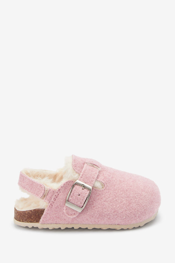 Pink Corkbed Mule Slippers