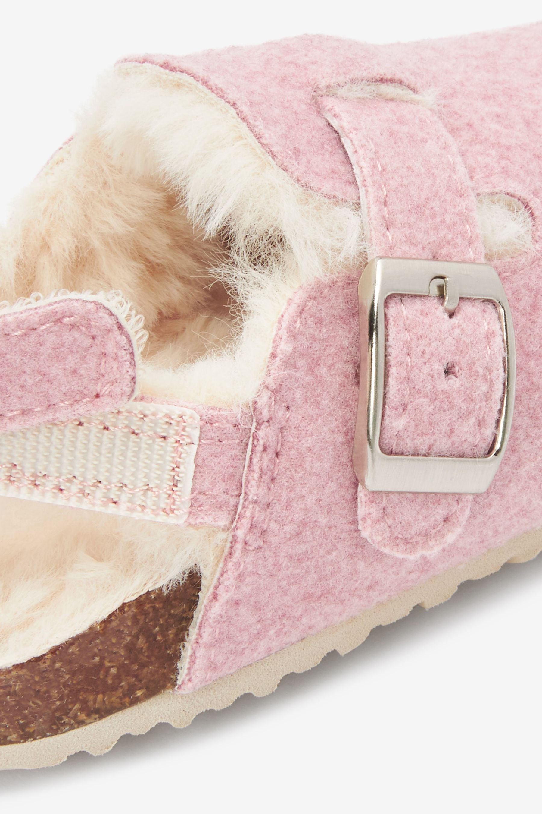 Pink Corkbed Mule Slippers