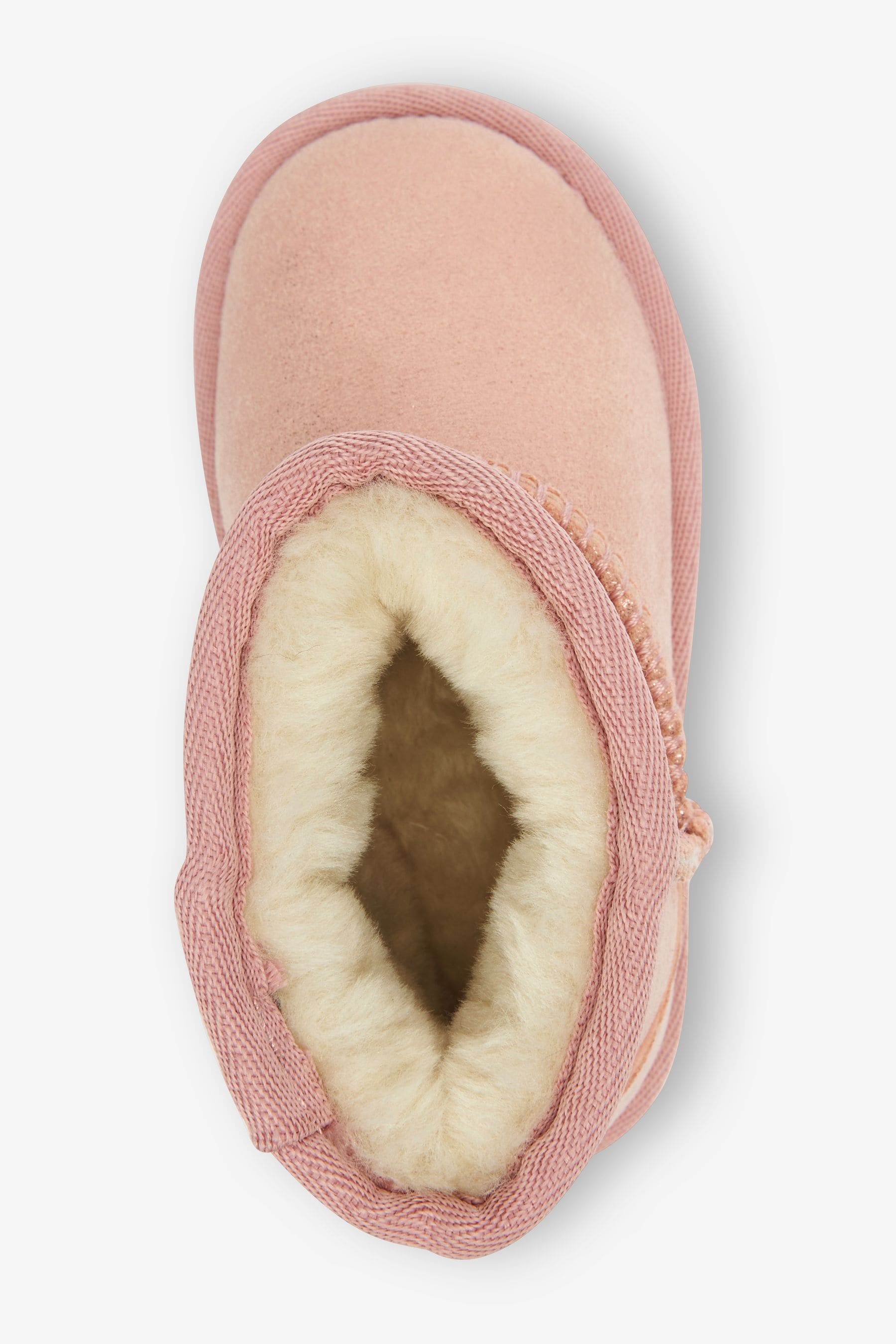 Pink Shimmer Slipper Boots