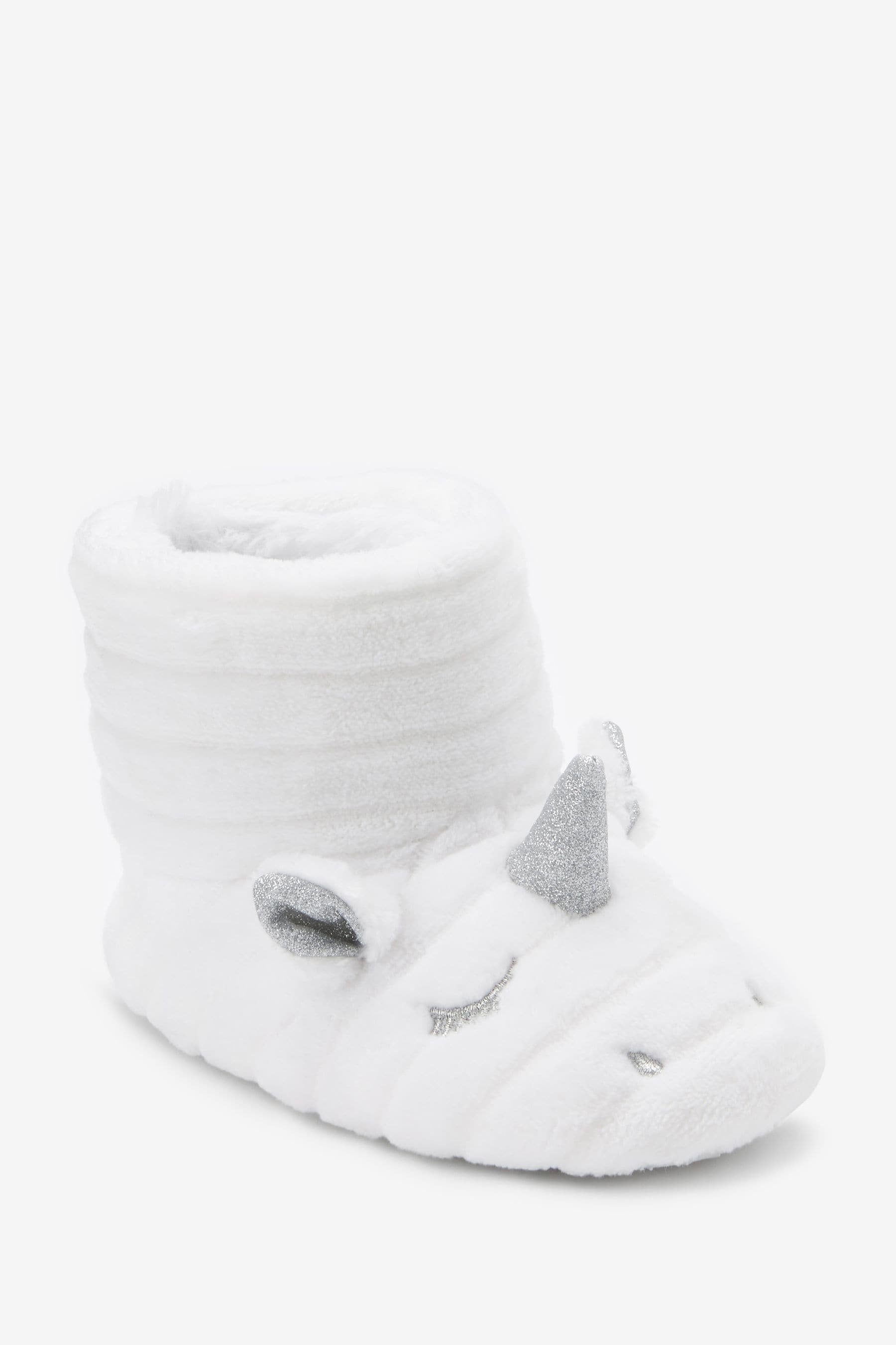 White Unicorn Slipper Boots