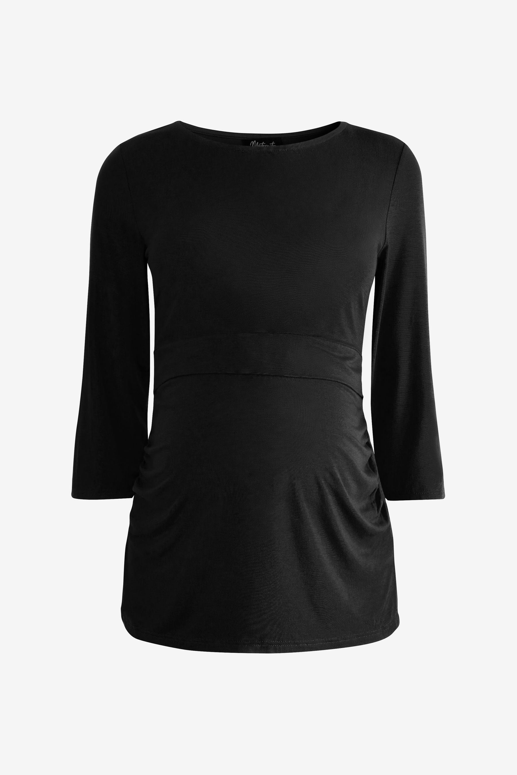 Black Maternity / Nursing Shelf Layer Top