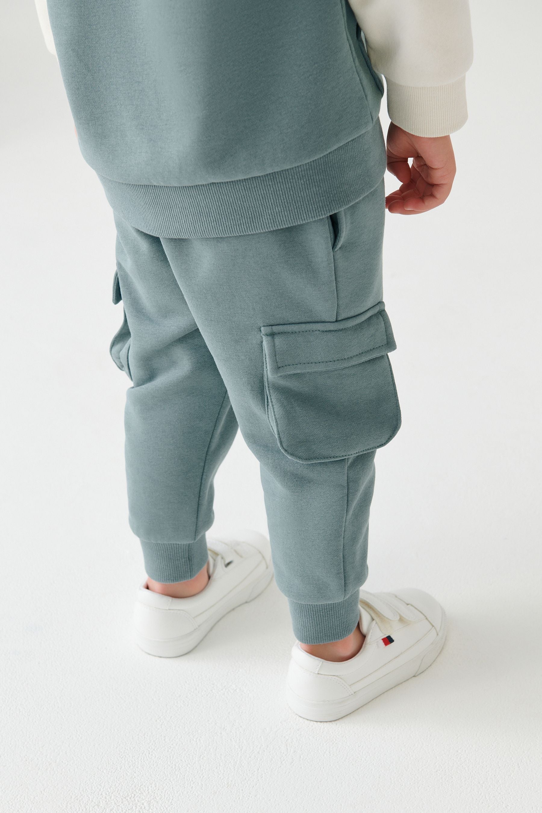 Teal Blue Skate Sleeve Jersey Hoodie And Joggers Set (3mths-7yrs)