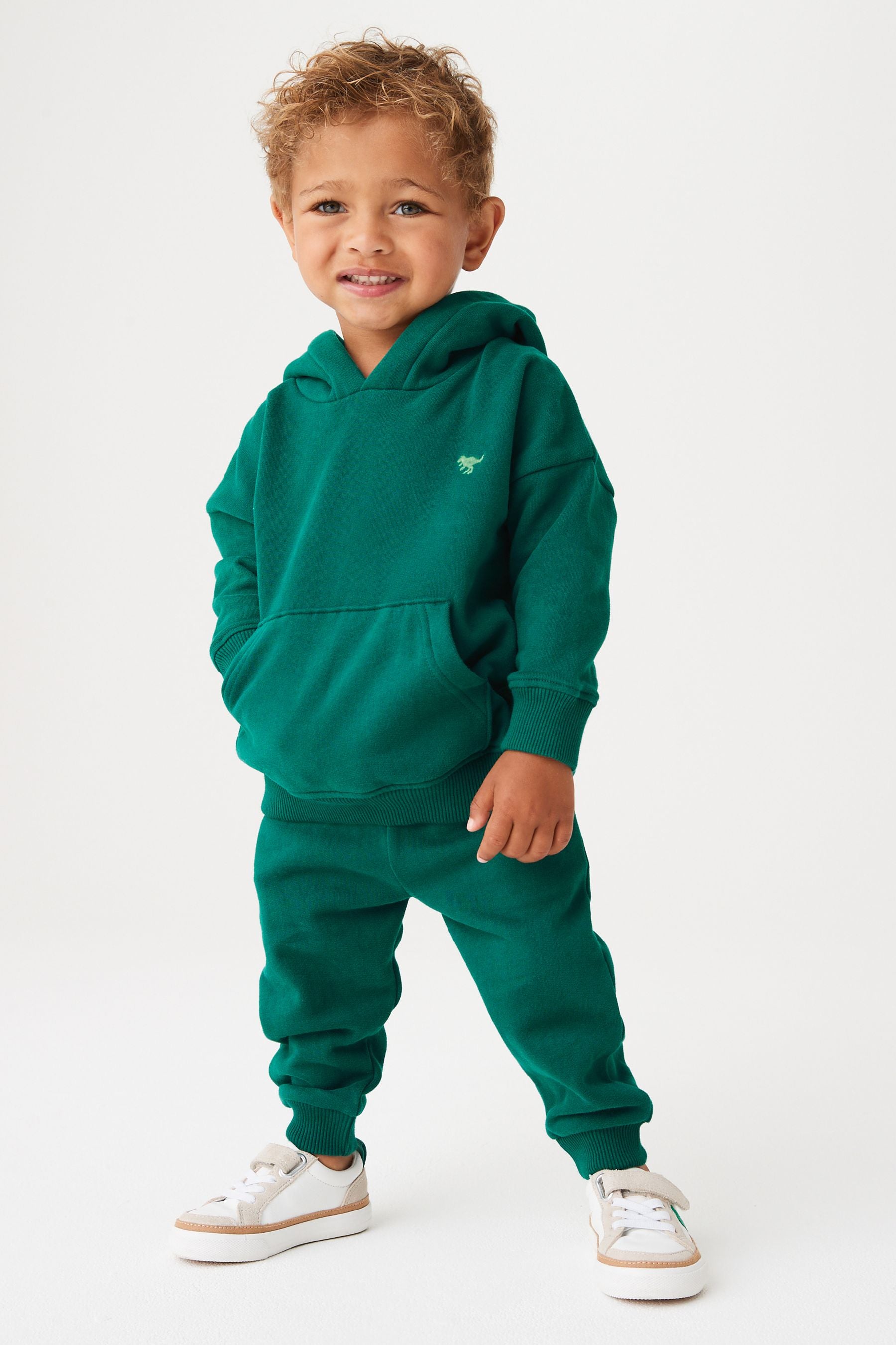 Dark Green Soft Touch Jersey Hoodie (3mths-7yrs)