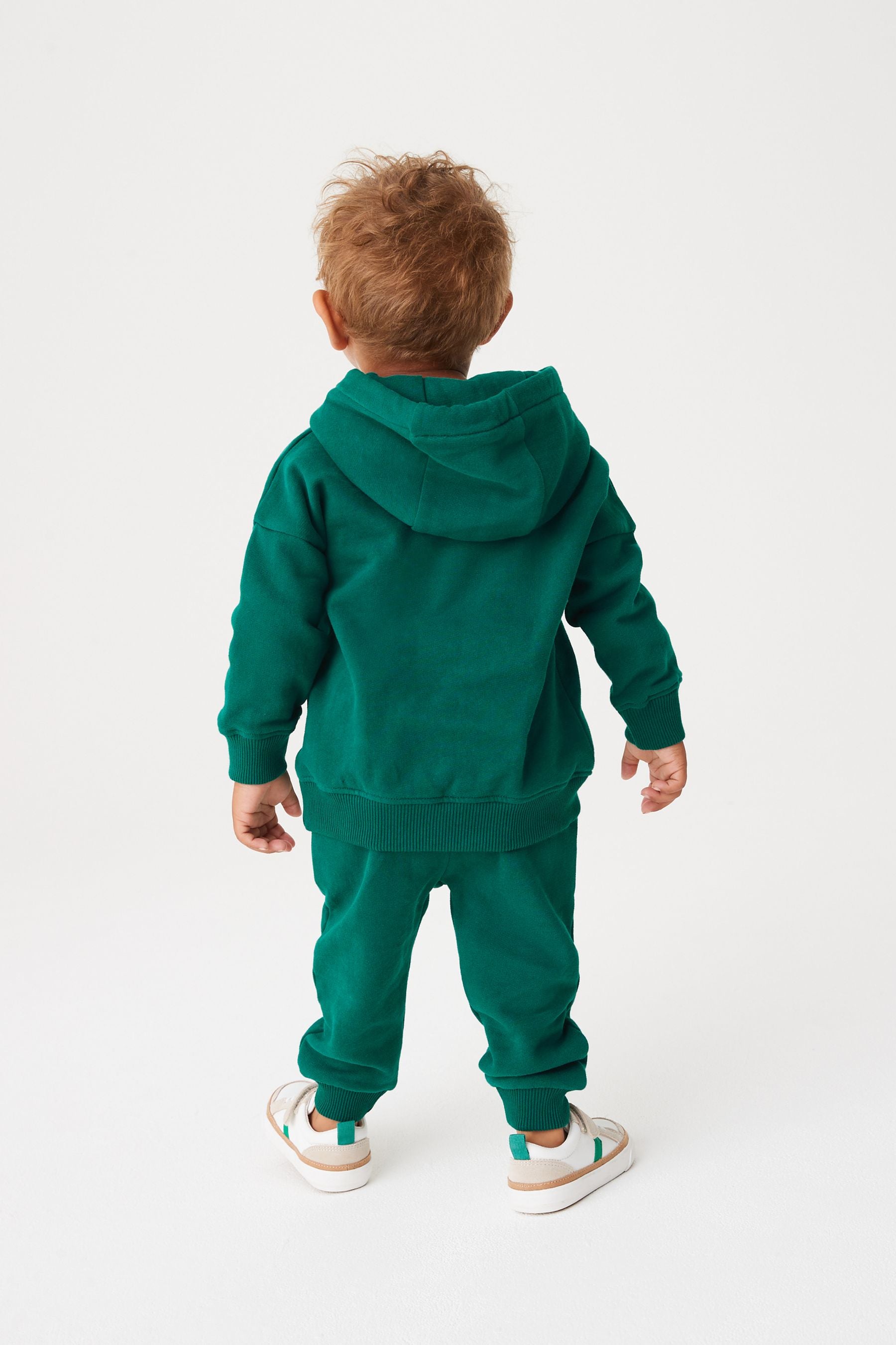 Dark Green Soft Touch Jersey Hoodie (3mths-7yrs)