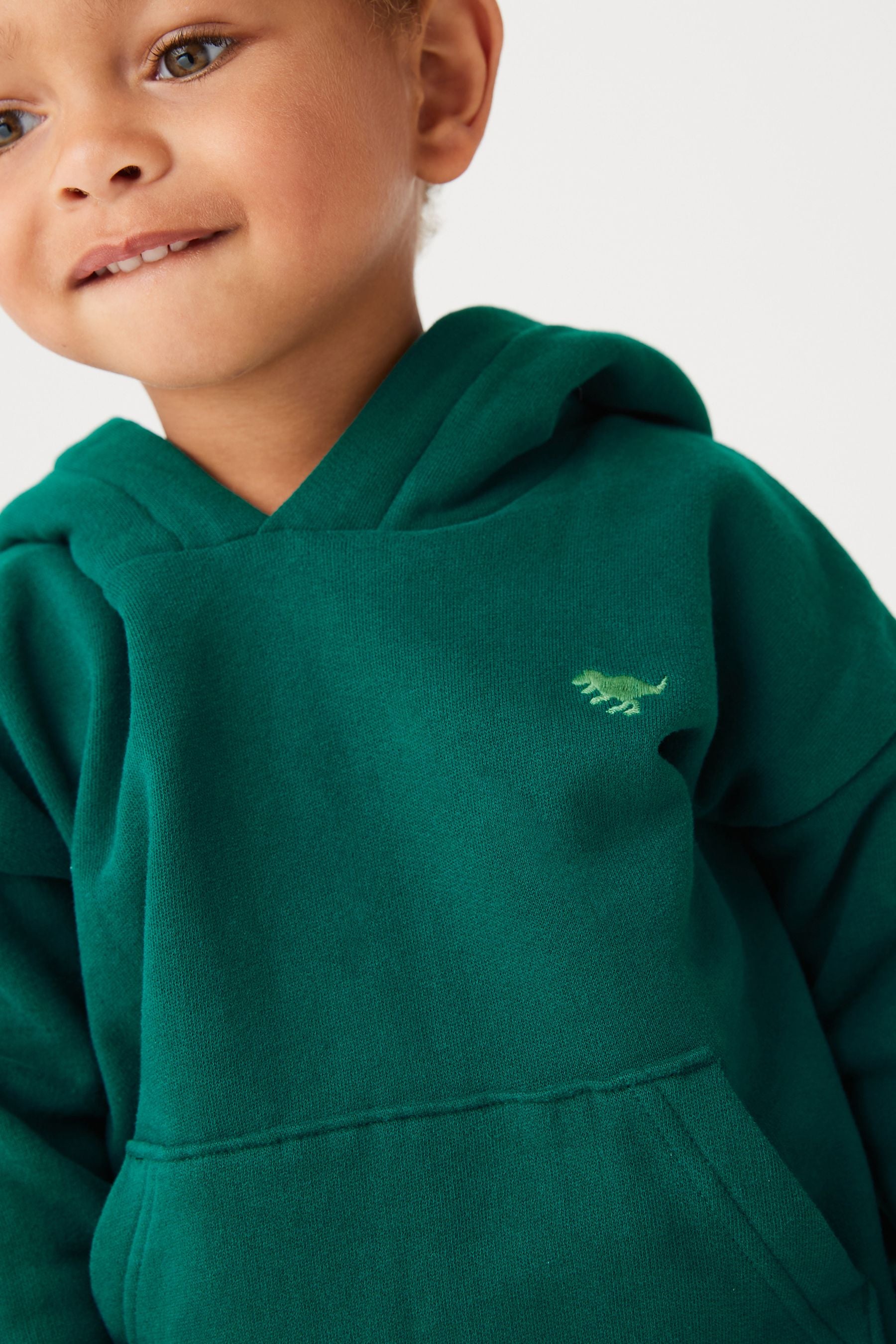 Dark Green Soft Touch Jersey Hoodie (3mths-7yrs)