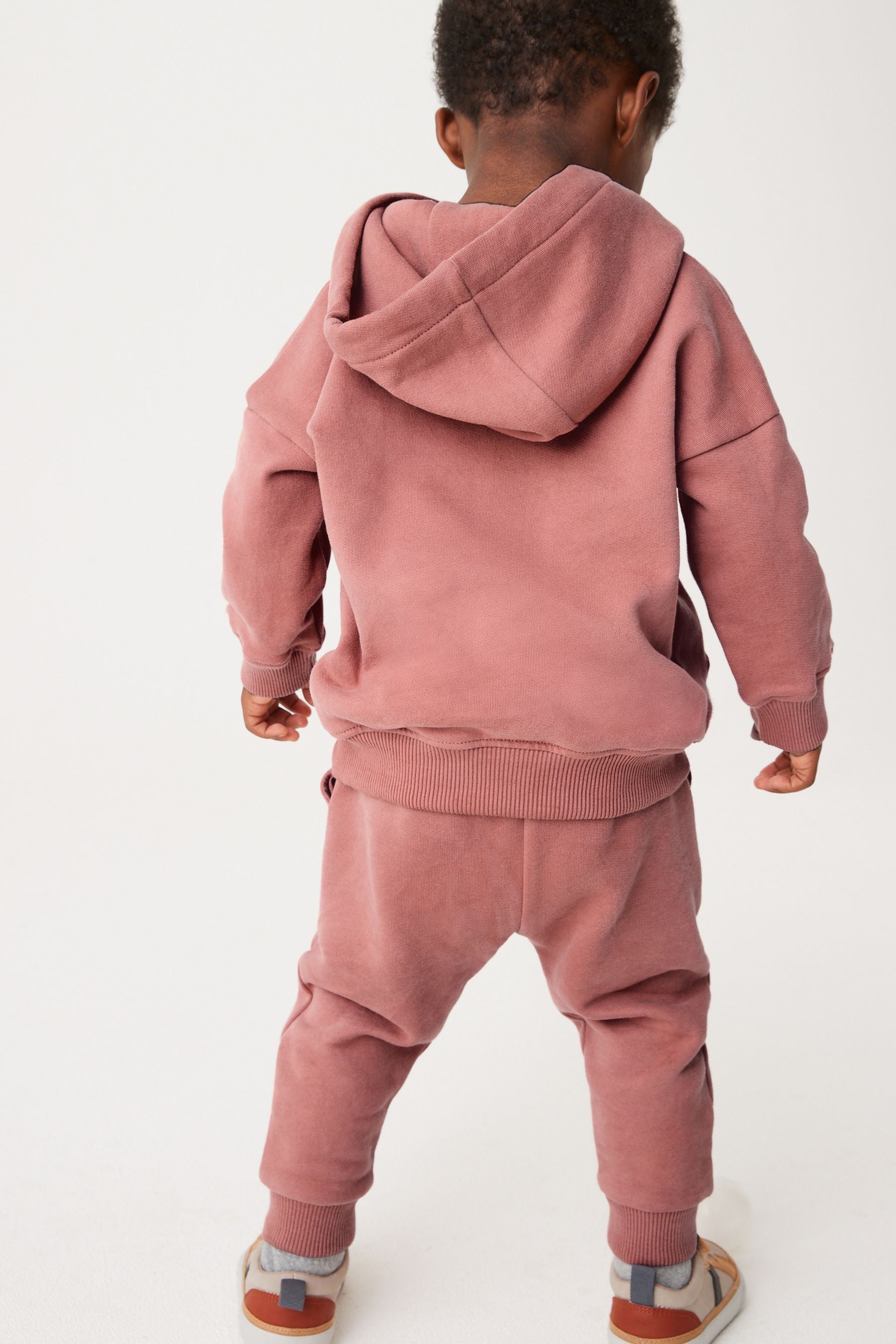 Blush Pink Soft Touch Jersey Hoodie (3mths-7yrs)