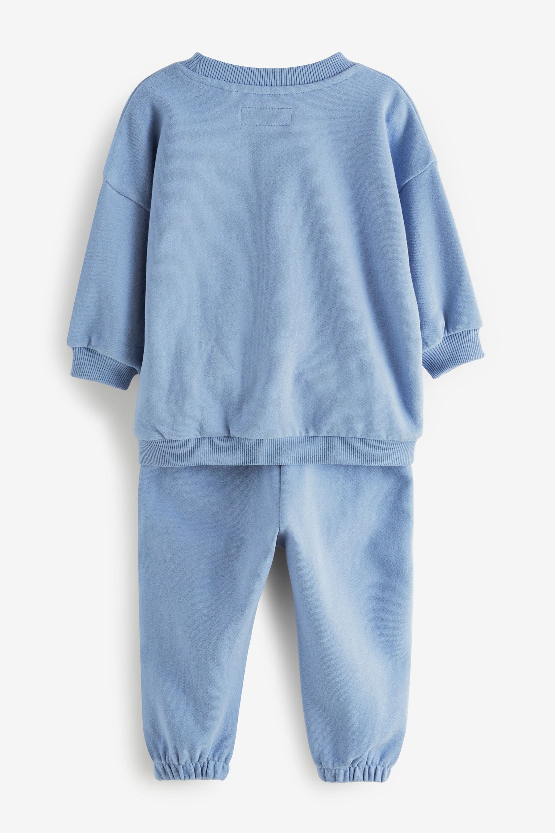 Pale Blue Oversized Sweatshirt And Joggers Set (3mths-7yrs)