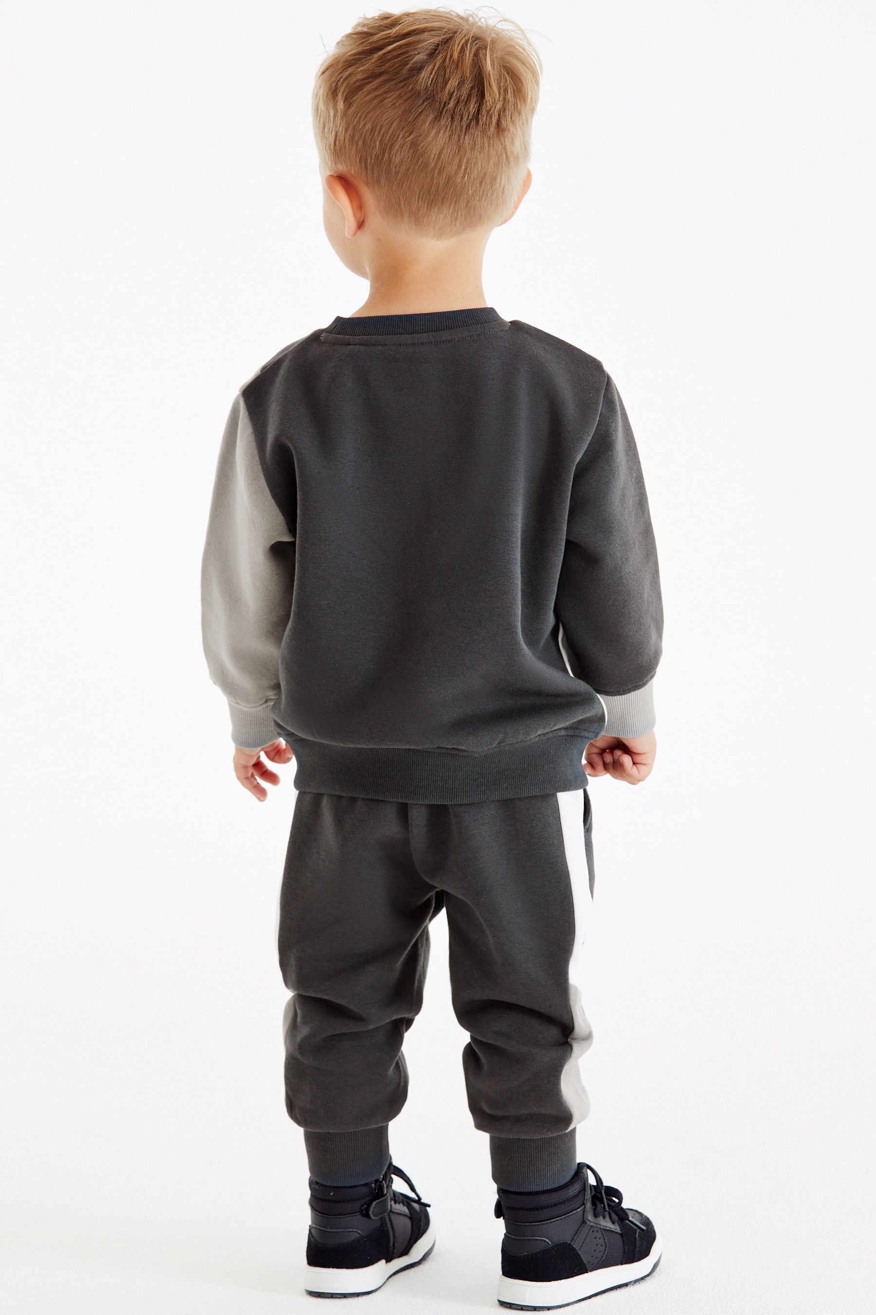 Monochrome Colourblock Tracksuit (3mths-7yrs)