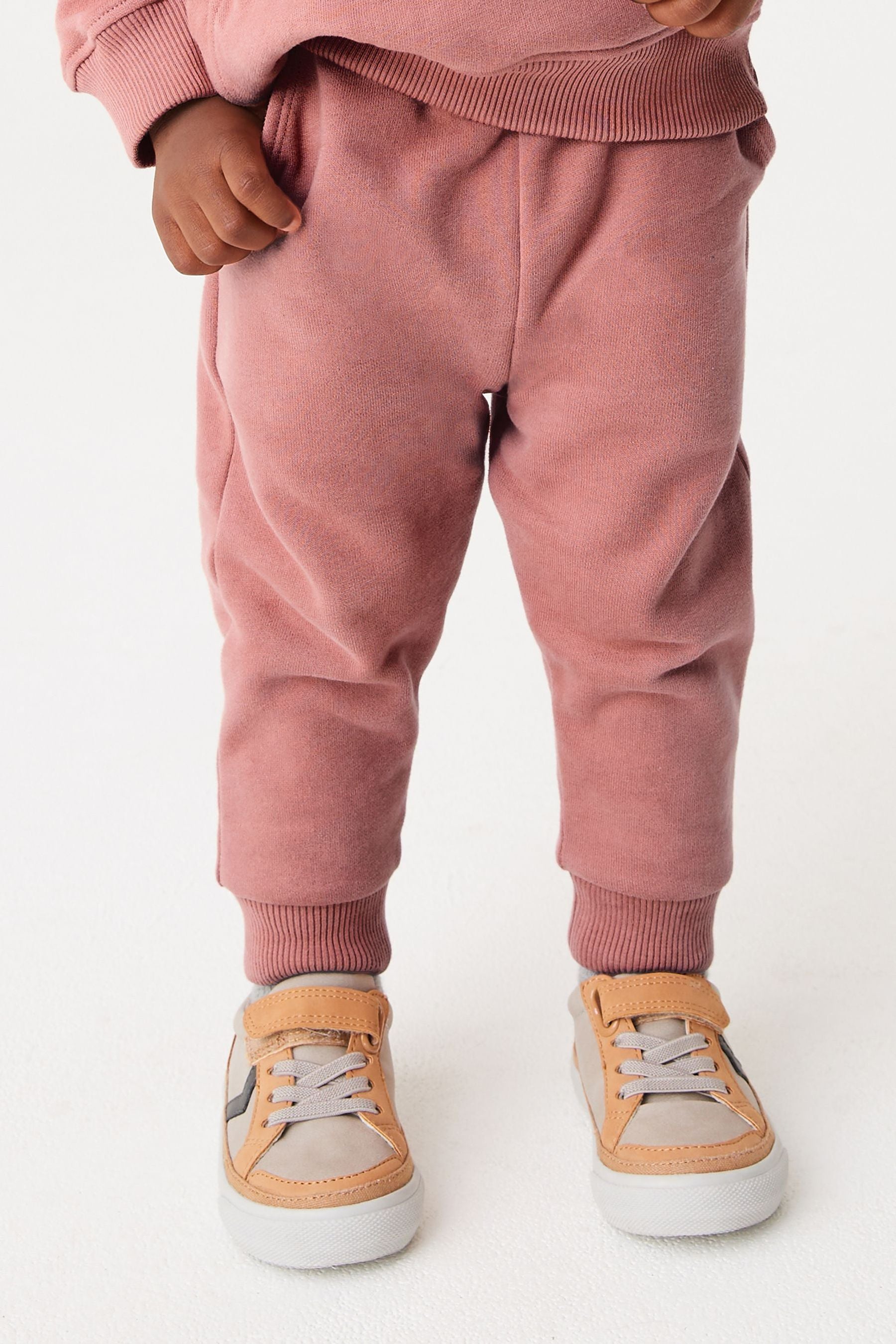 Blush Pink Soft Touch Jersey Joggers (3mths-7yrs)