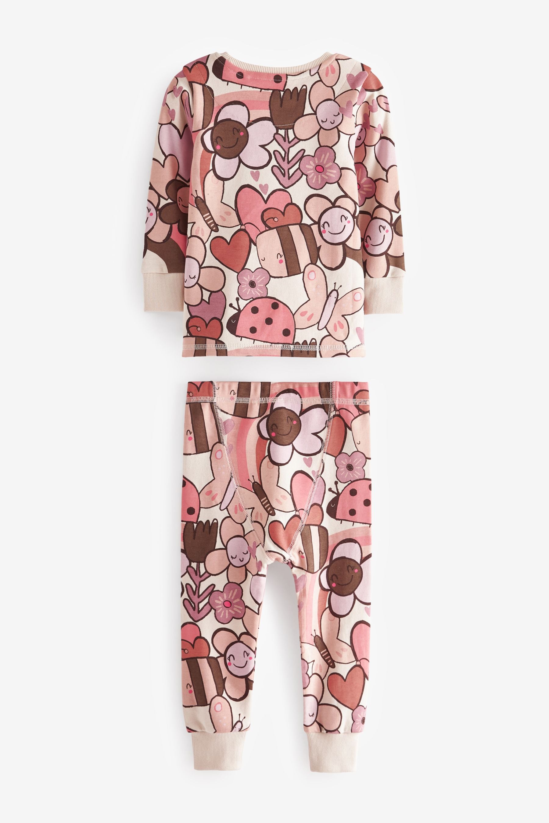 Brown Character 3 Pack Long Sleeve Printed Pyjamas (9mths-8yrs)