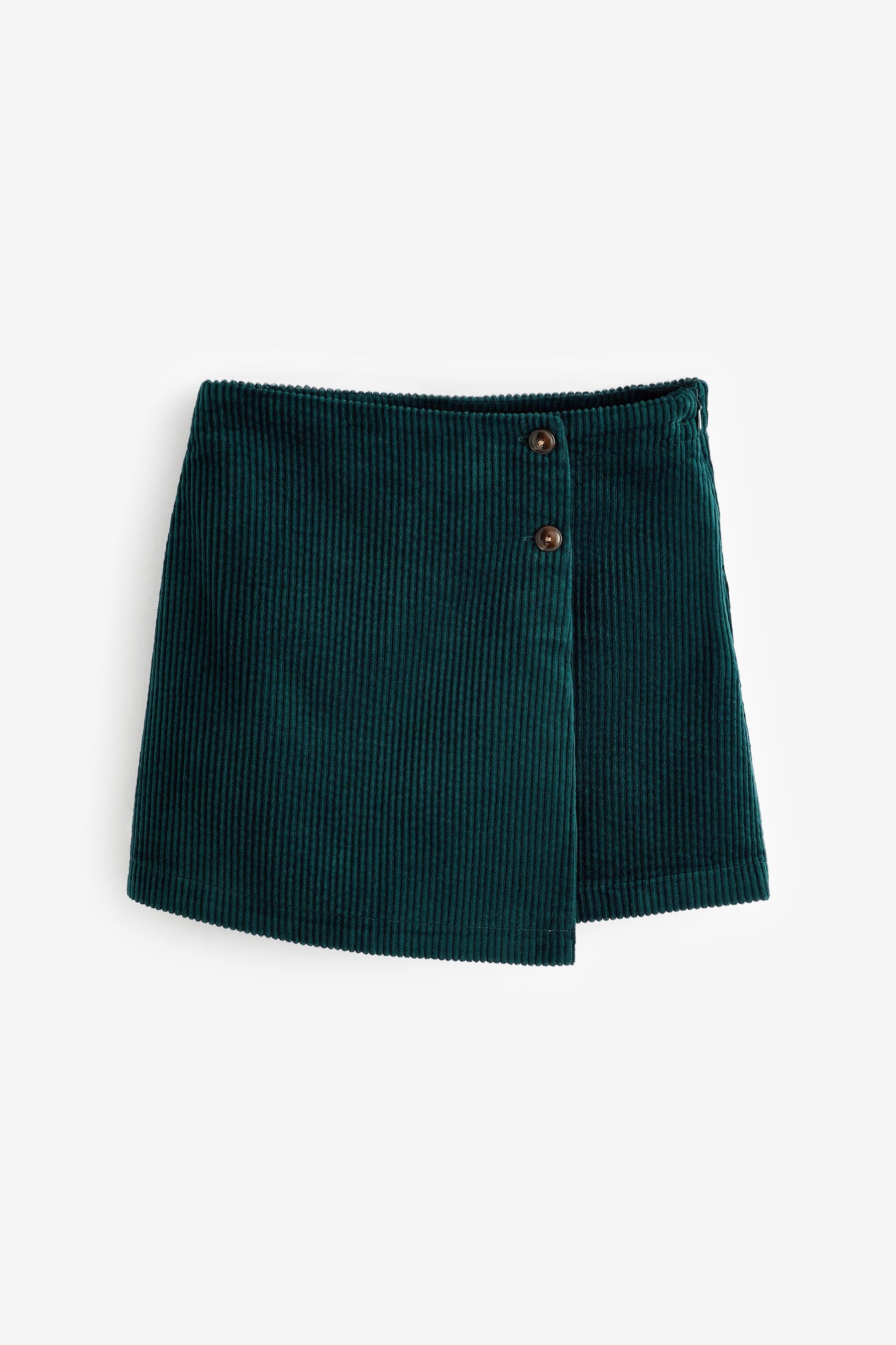 Teal Blue Asymmetric Cord Skirt (3-16yrs)