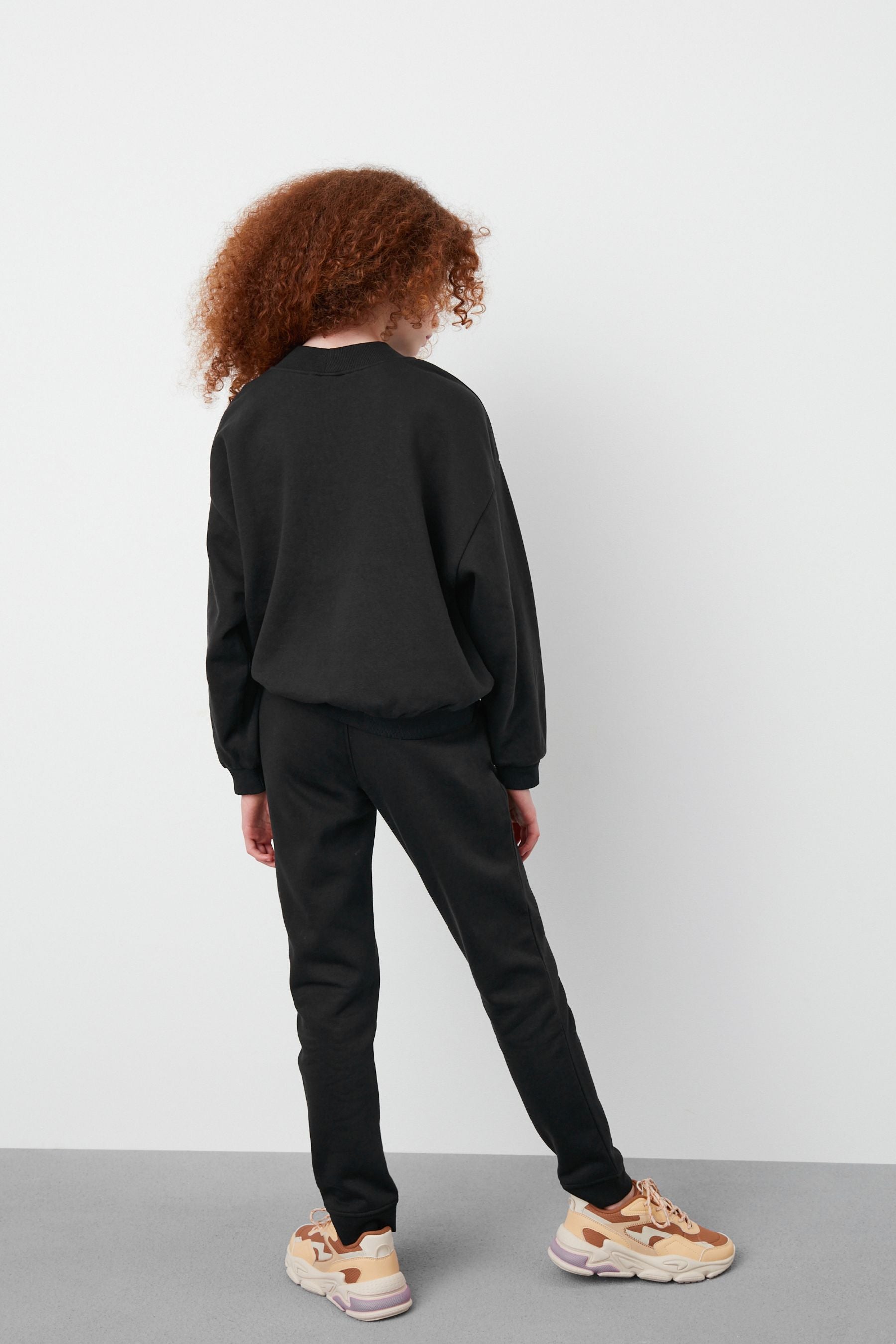 Black Sweat Top and Jogger Set (3-16yrs)