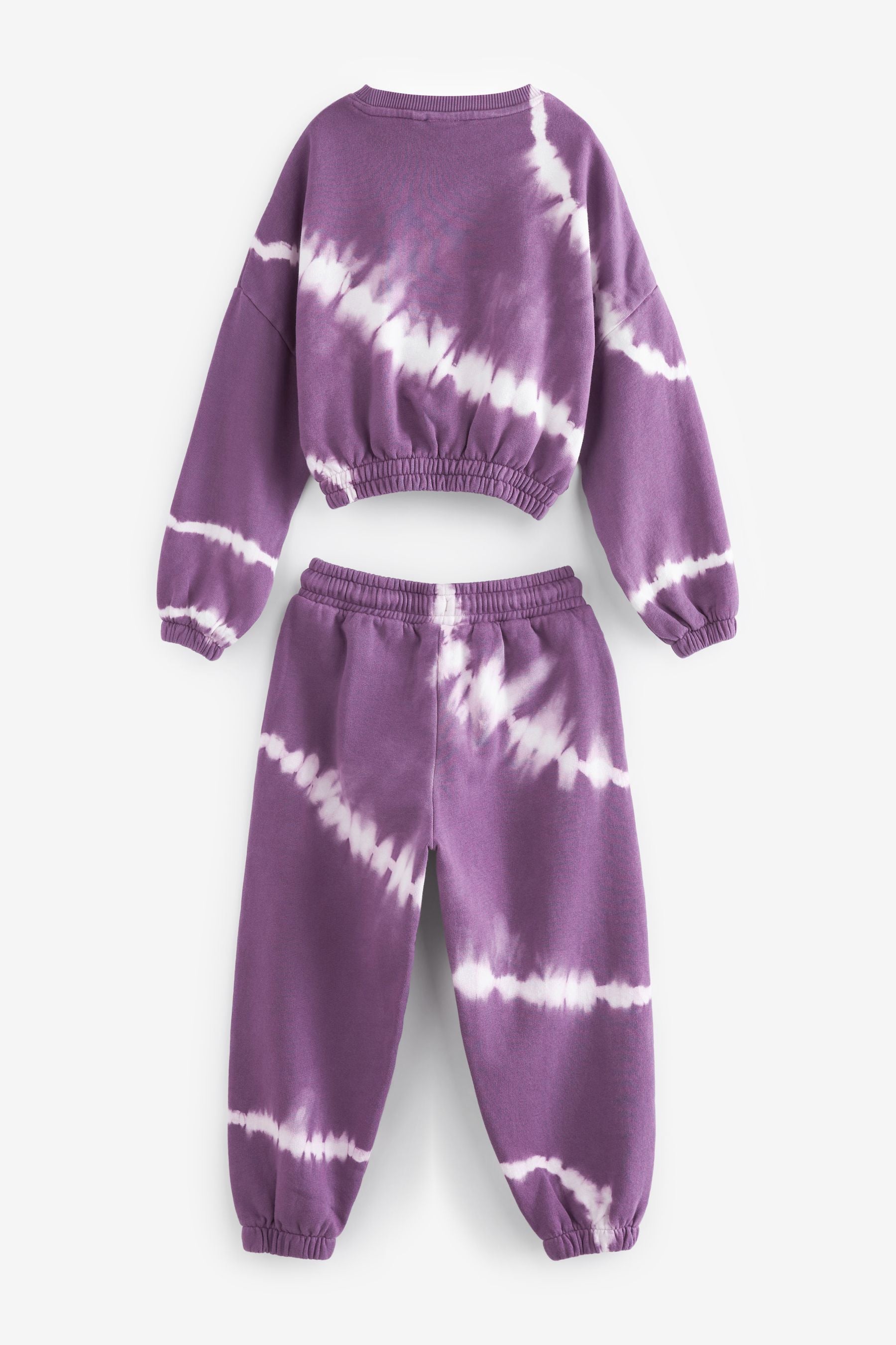 Purple Tie Dye Sweatshirt And Joggers Set (3-16yrs)