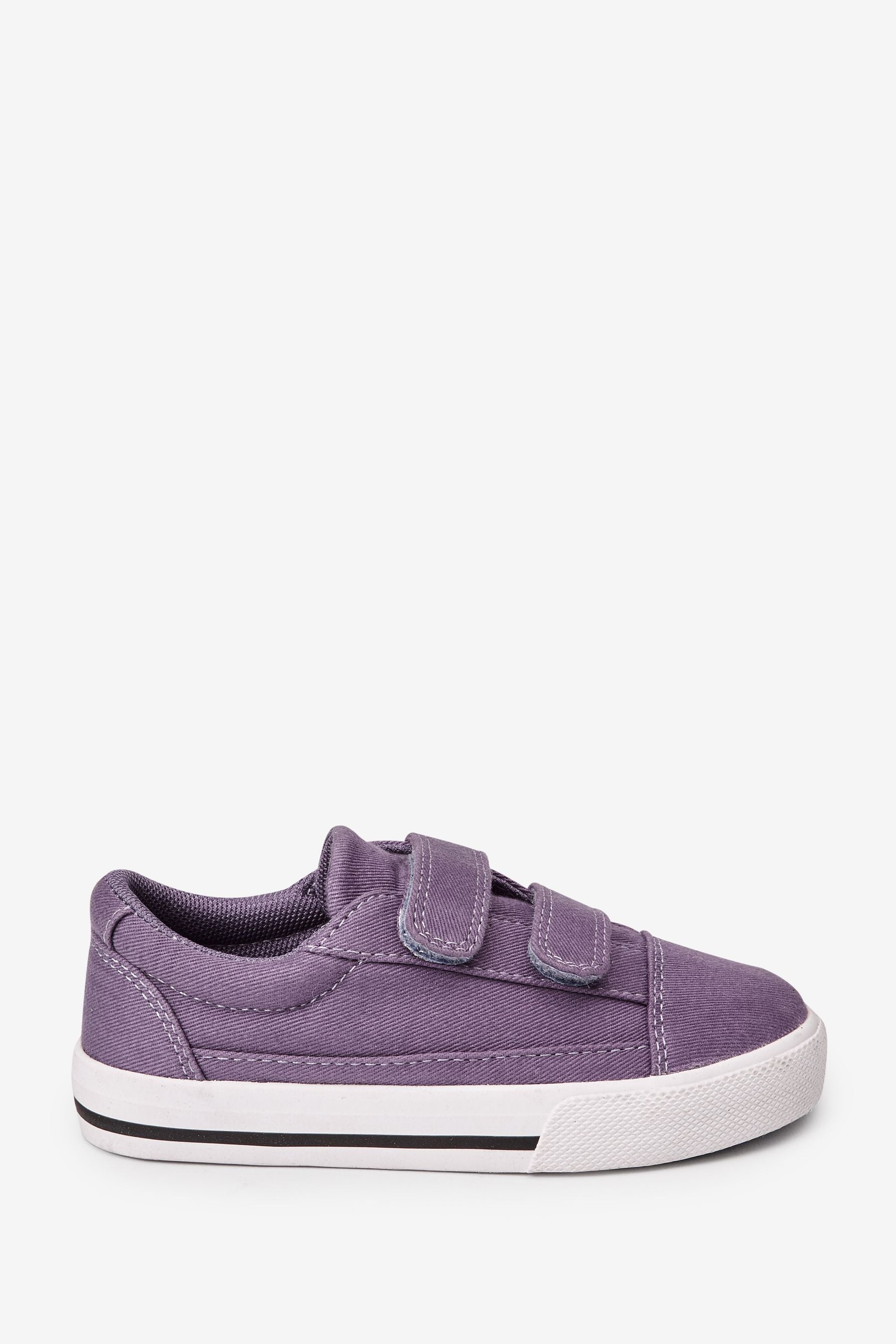 Lilac Purple Strap Touch Fastening Shoes