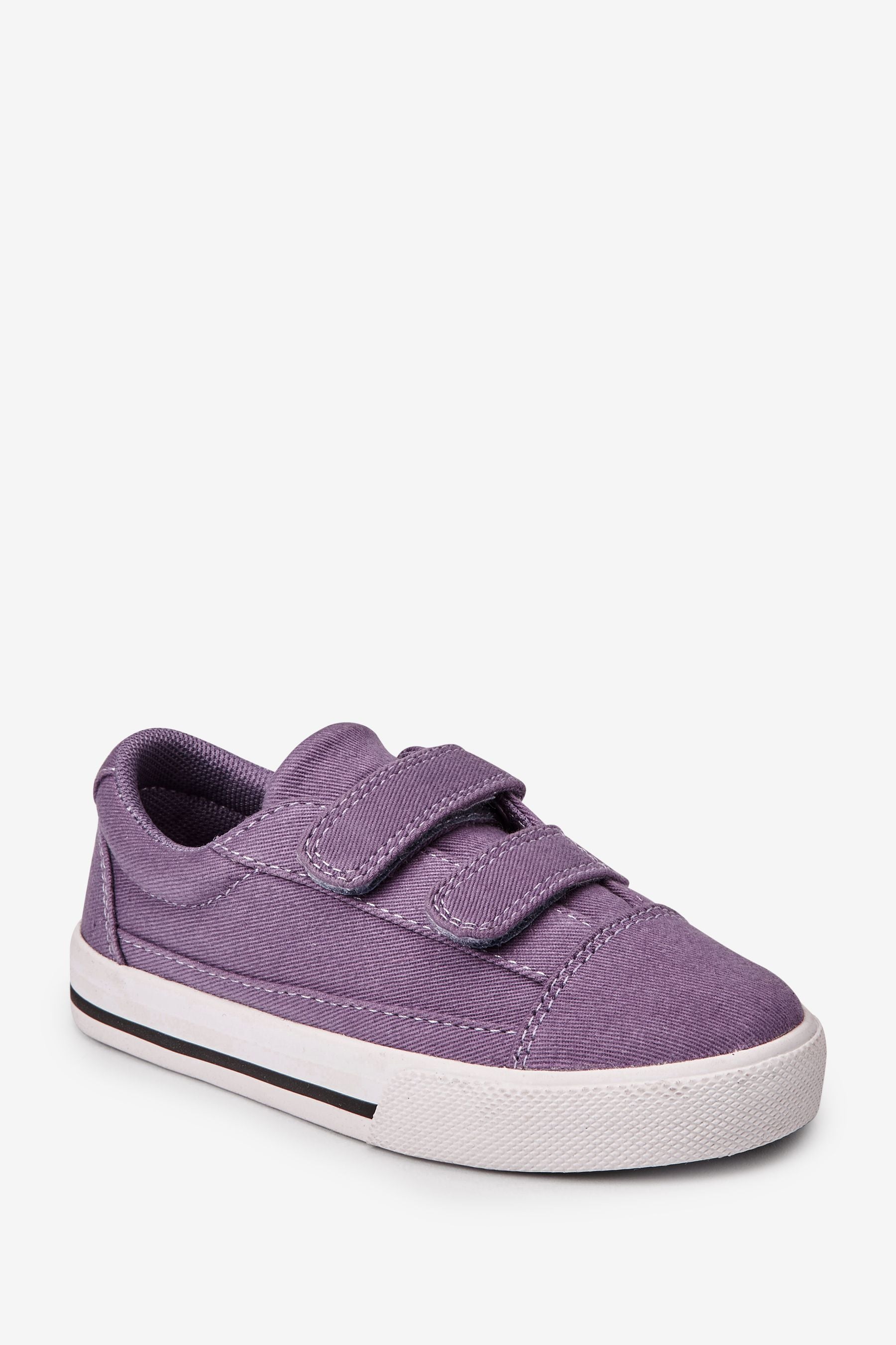 Lilac Purple Strap Touch Fastening Shoes