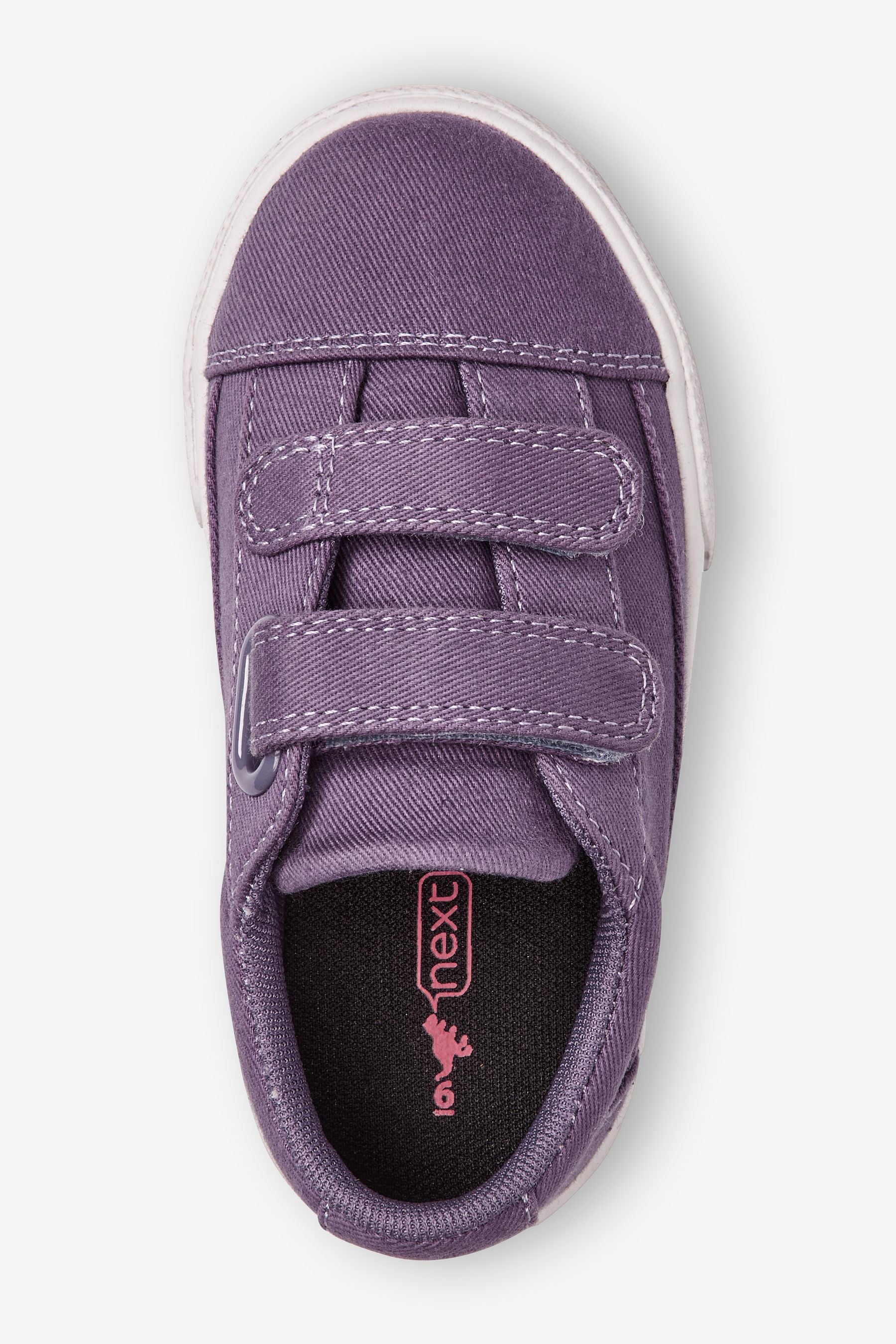 Lilac Purple Strap Touch Fastening Shoes