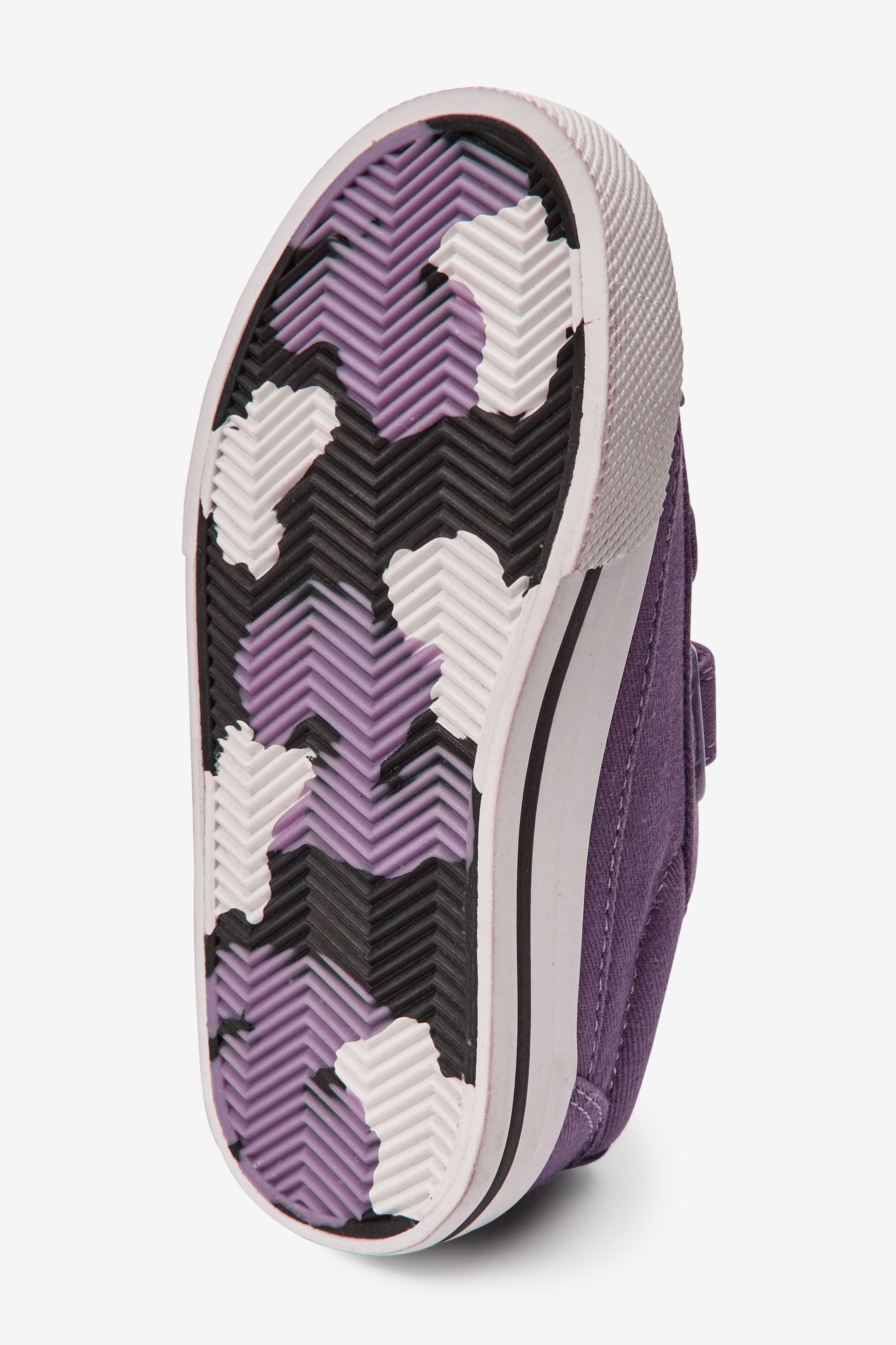 Lilac Purple Strap Touch Fastening Shoes