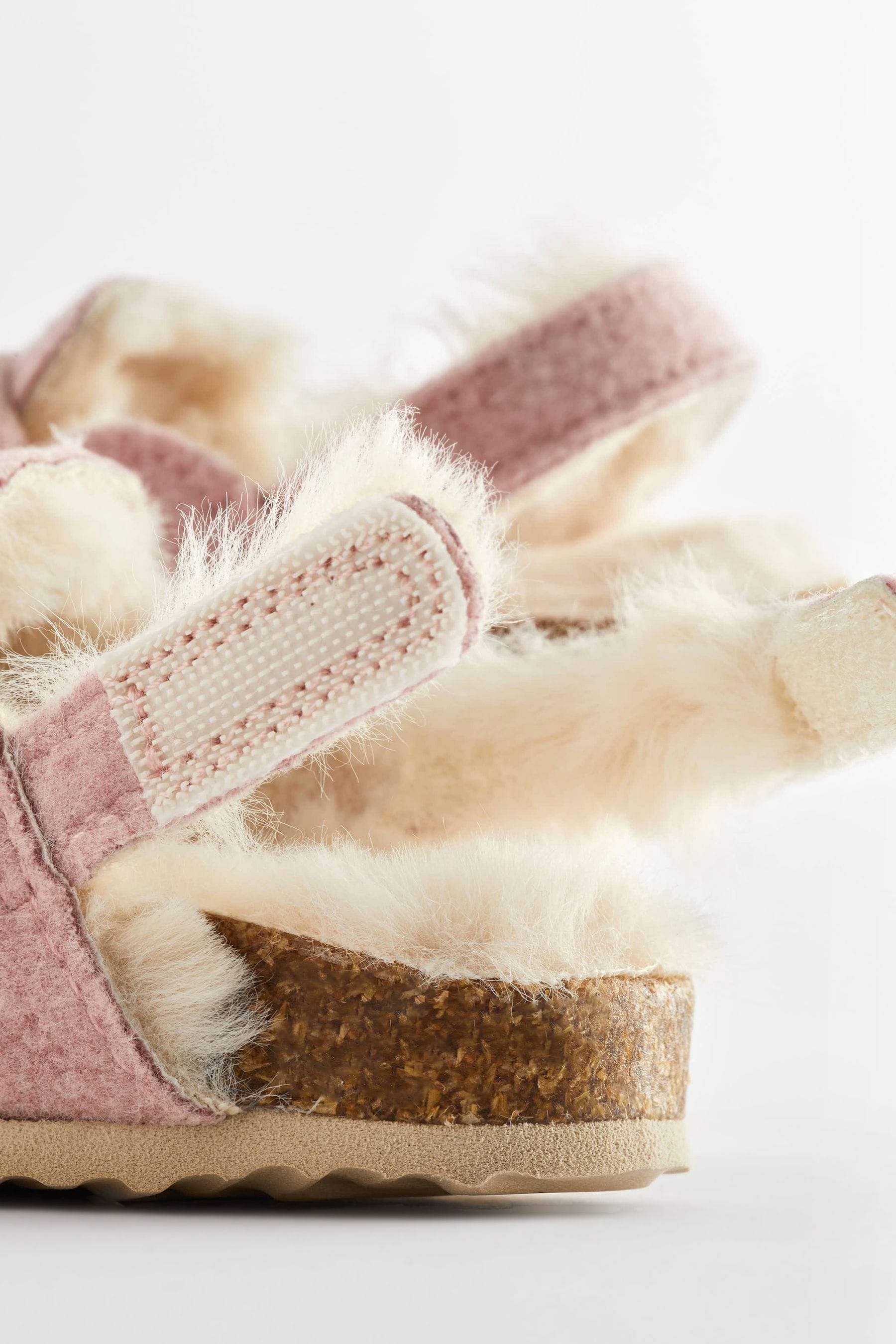 Pink Corkbed Mule Slippers