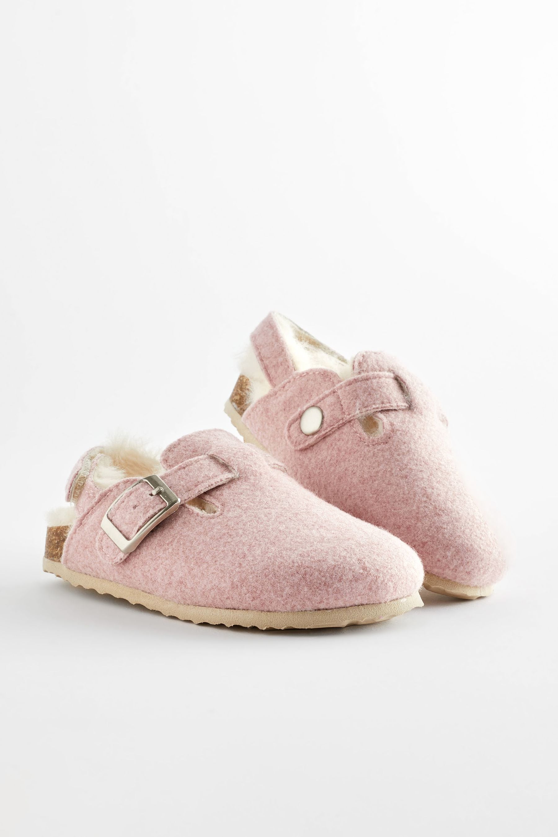 Pink Corkbed Mule Slippers