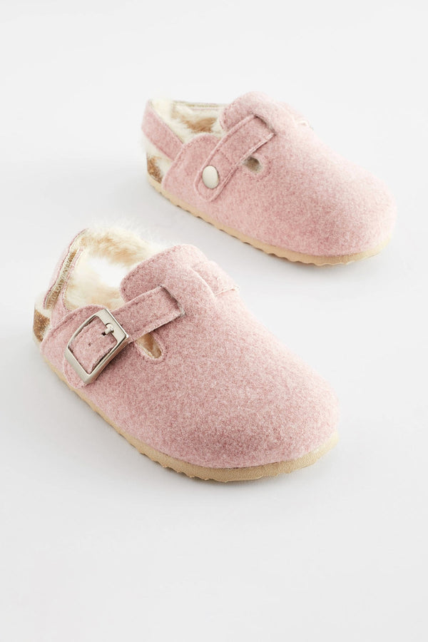 Pink Corkbed Mule Slippers