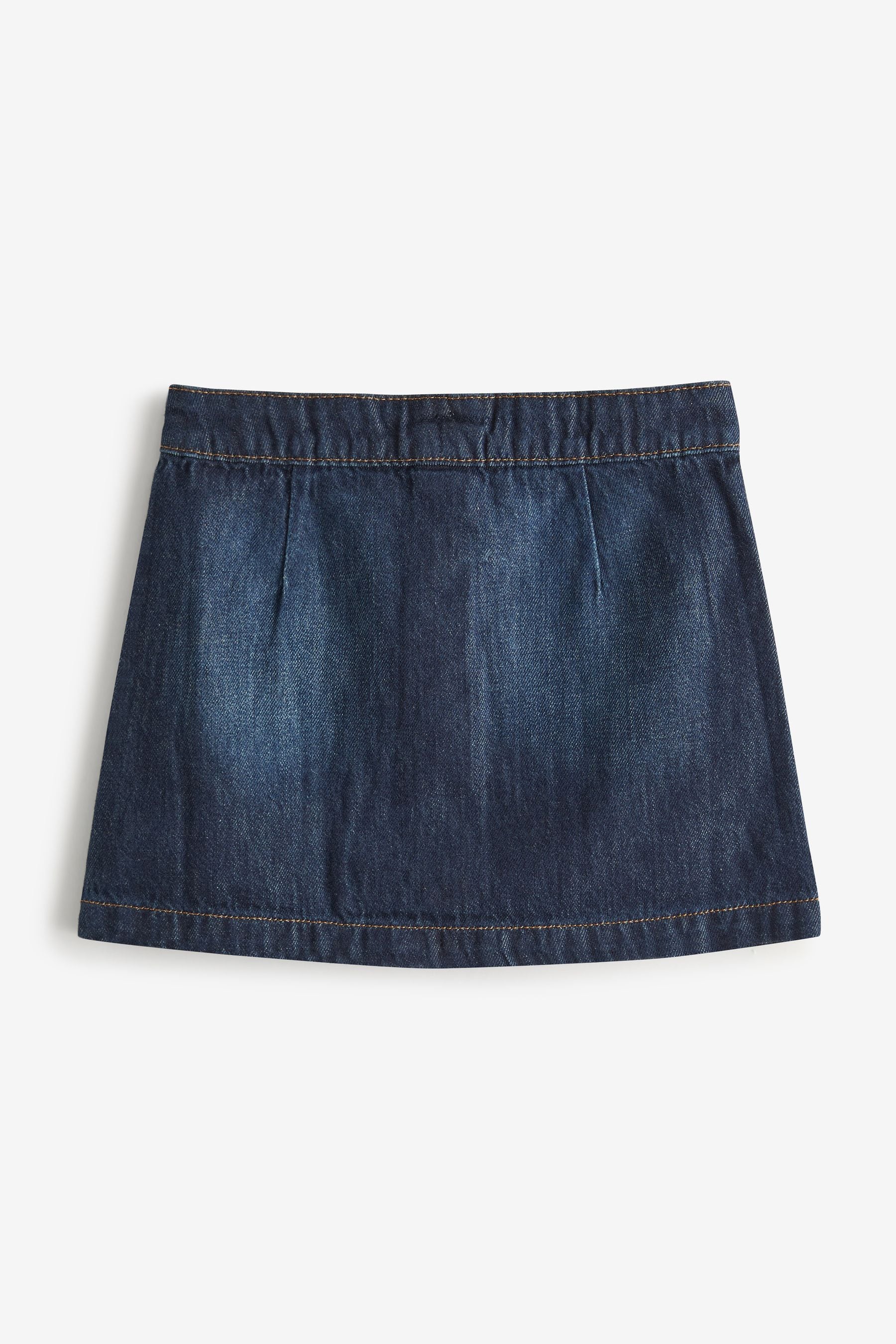 Dark Button Through Denim Skirt (3-16yrs)