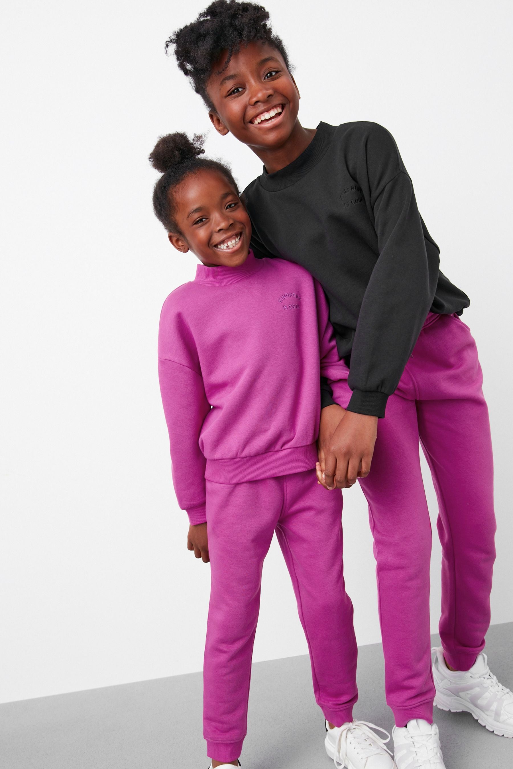 Pink Magenta Sweat Top and Jogger Set (3-16yrs)