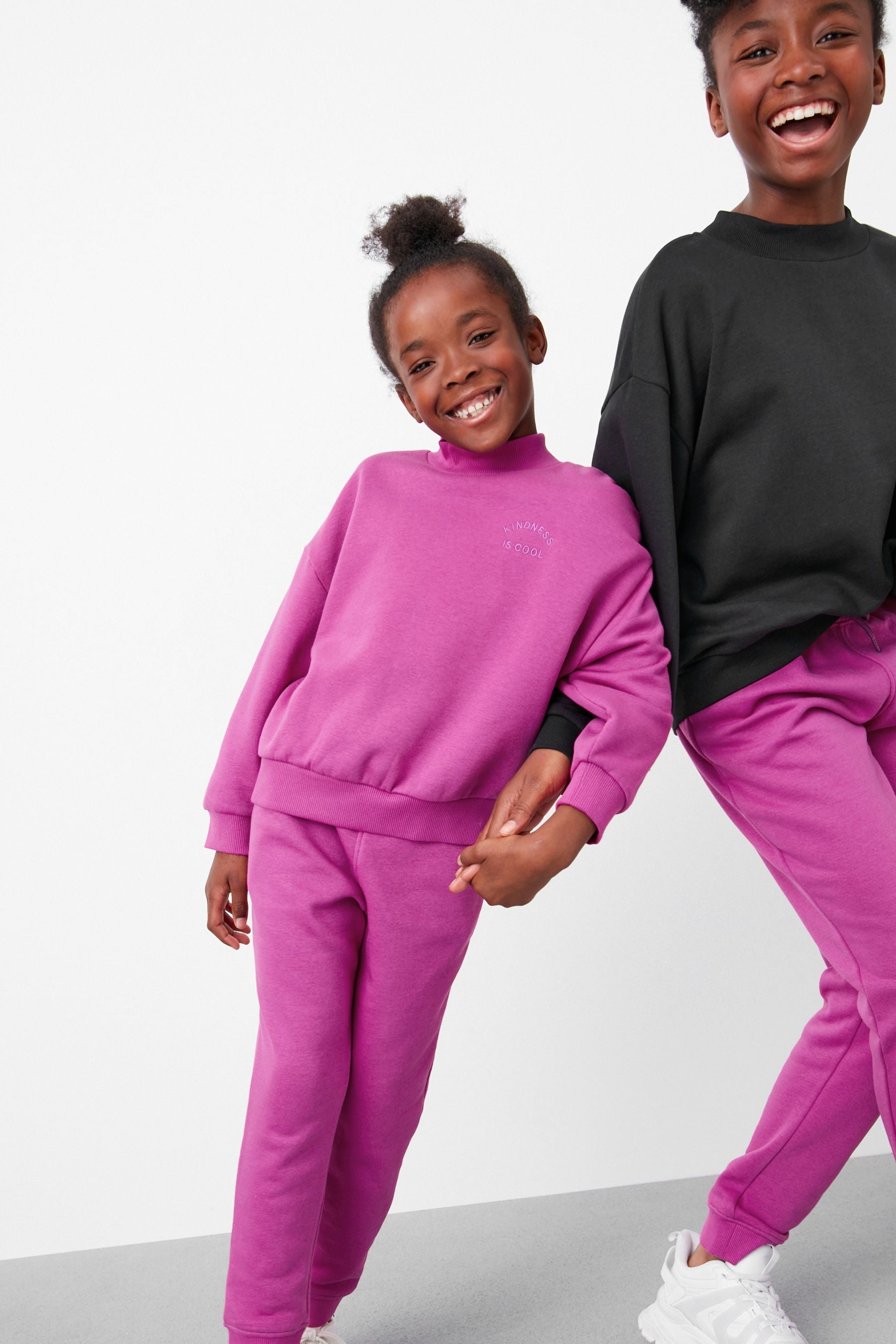 Pink Magenta Sweat Top and Jogger Set (3-16yrs)