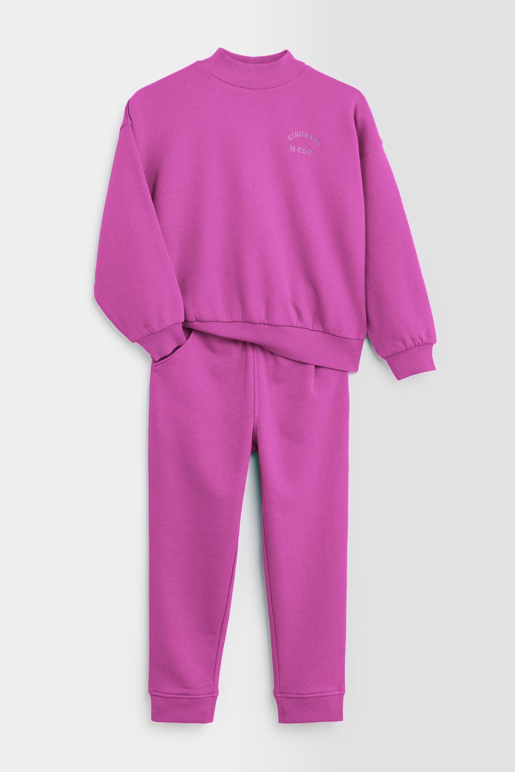 Pink Magenta Sweat Top and Jogger Set (3-16yrs)