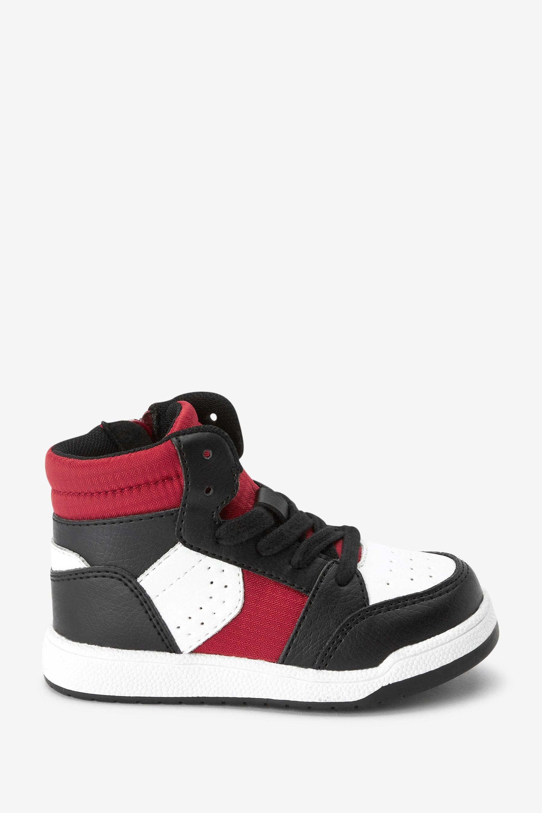 Black/Red High Top Trainers