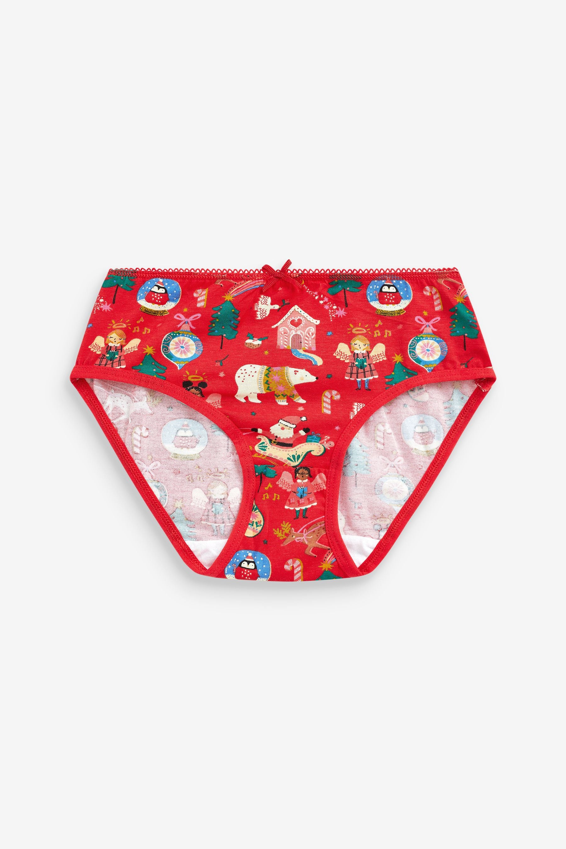 Red/White Christmas 3 Pack Briefs (1.5-12yrs)