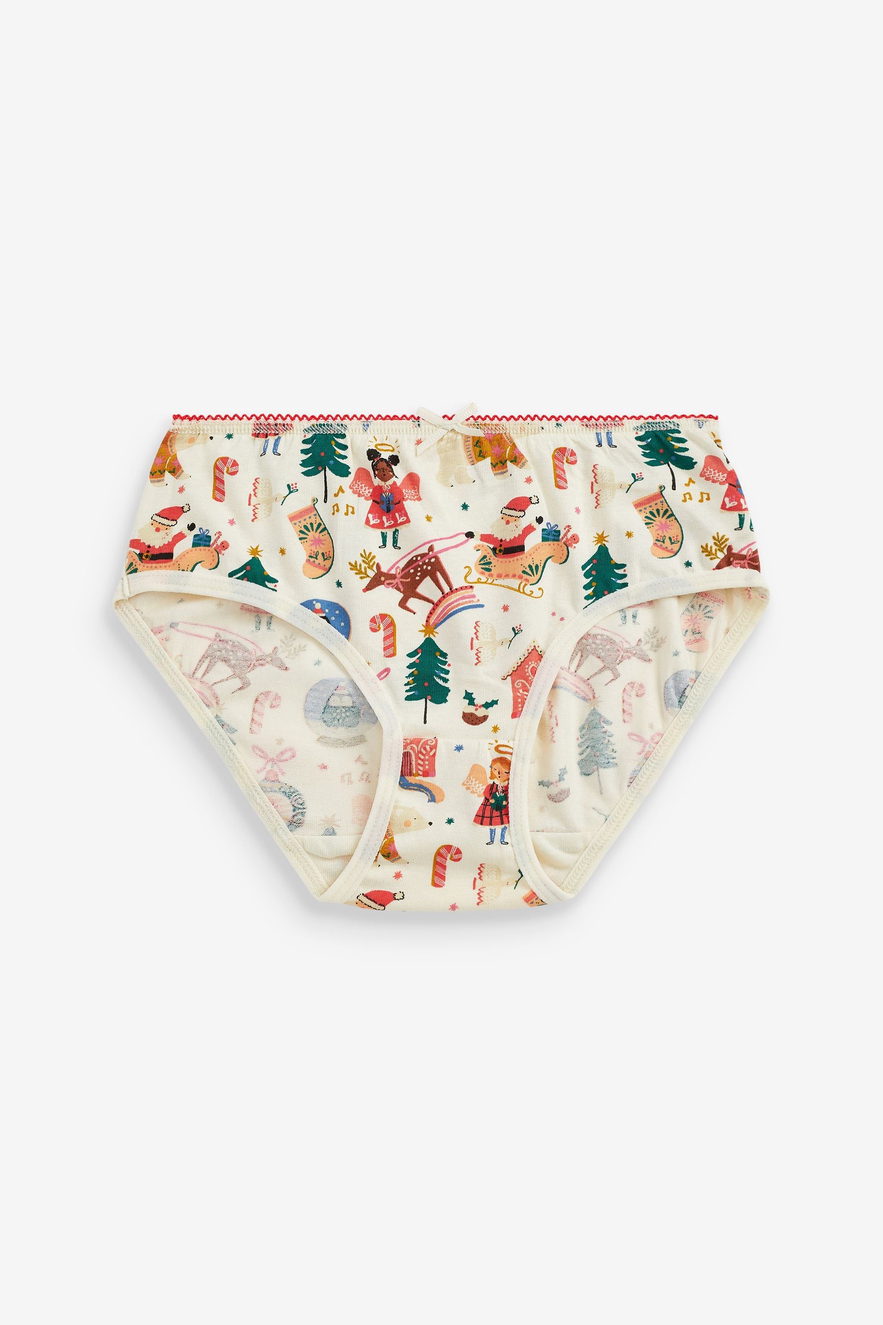 Red/White Christmas 3 Pack Briefs (1.5-12yrs)