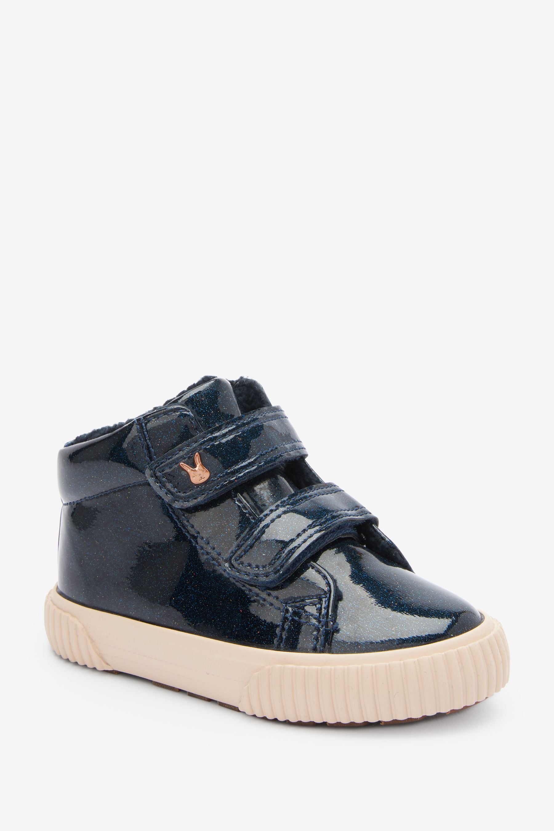 Navy Blue High Top Trainers