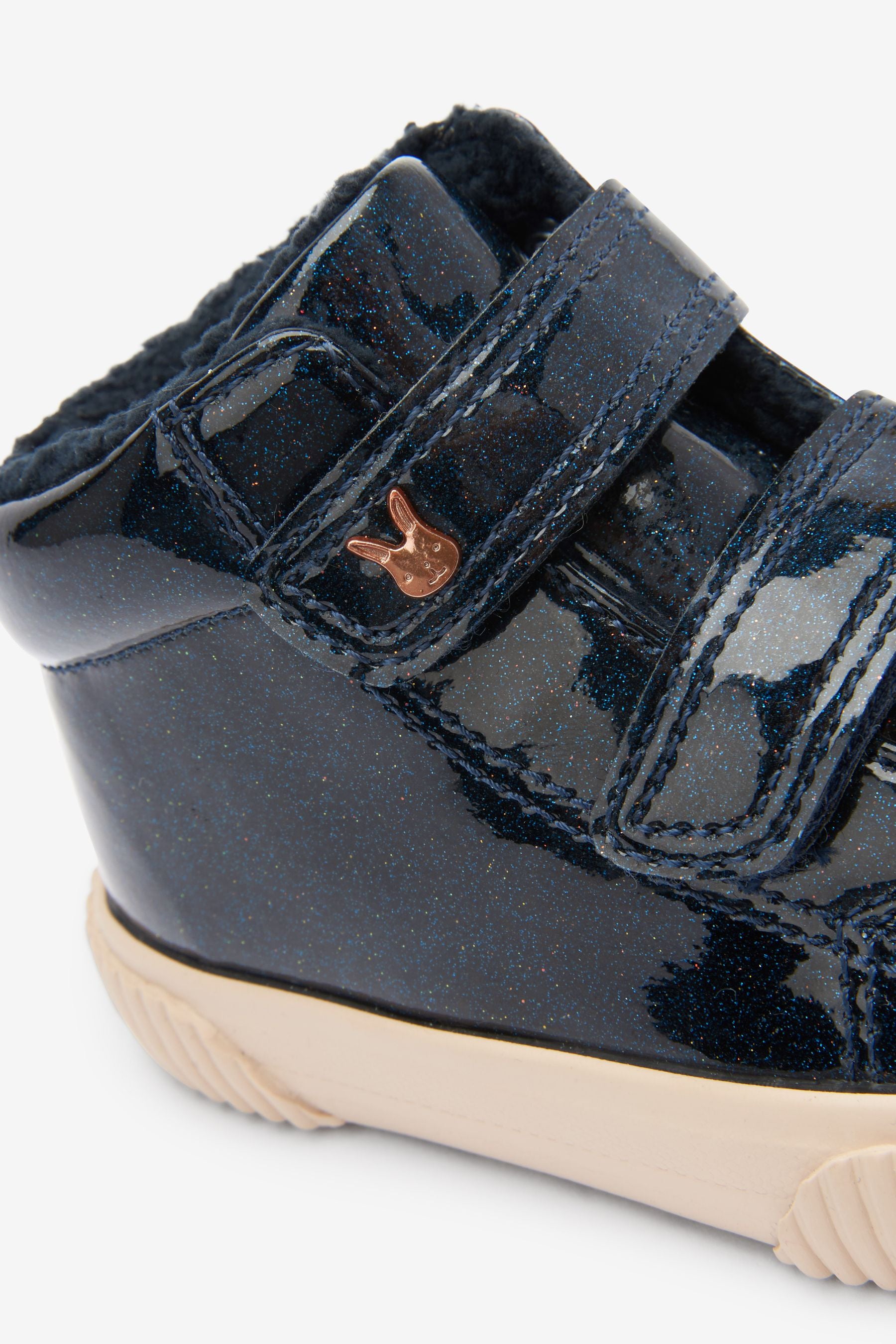 Navy Blue High Top Trainers